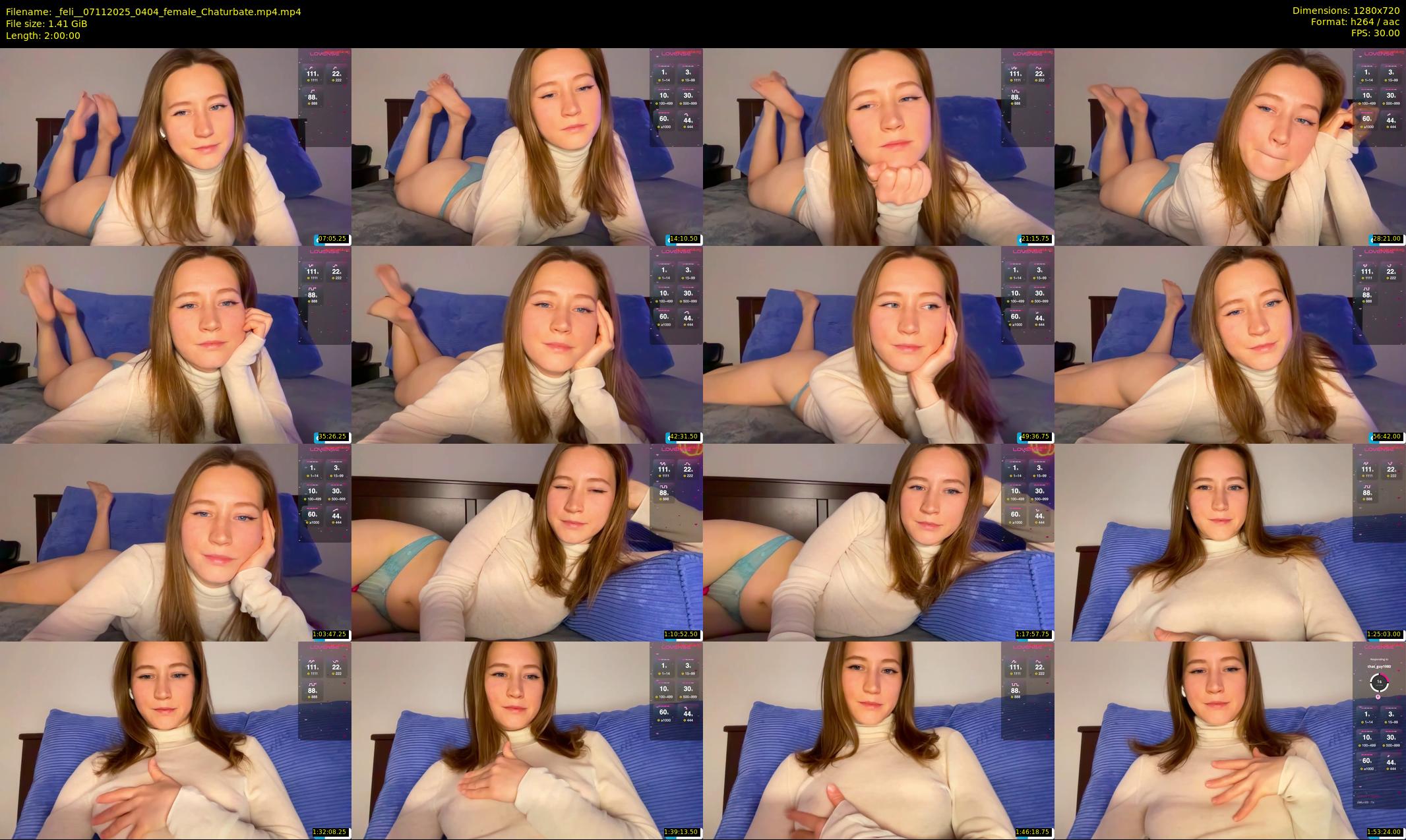 _feli_ — 120 minute Chaturbate female cam show recording, 720p, Nov 7, 2025