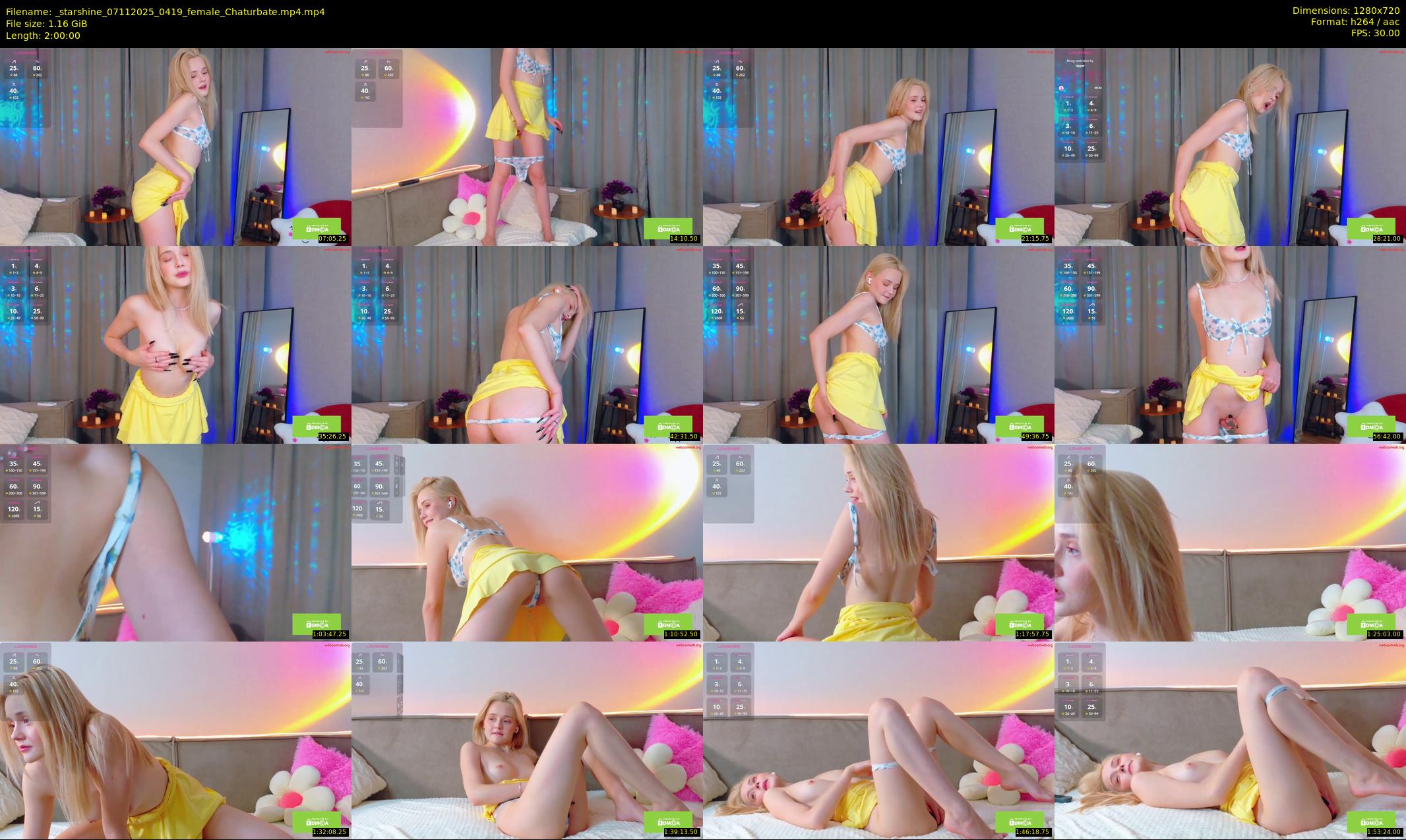 _starshine — 120 minute Chaturbate female cam show recording, 720p, Nov 7, 2025