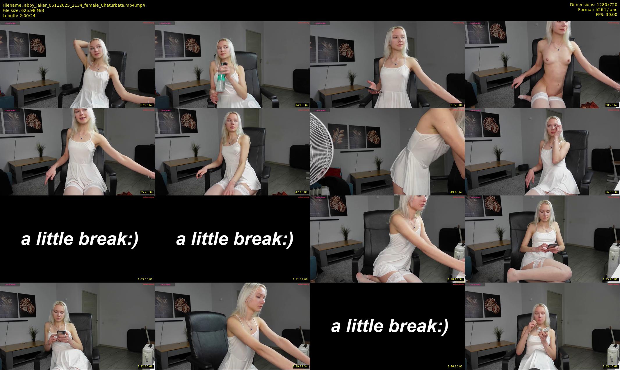 abby_laker — 121 minute Chaturbate female cam show recording, 720p, Nov 6, 2025