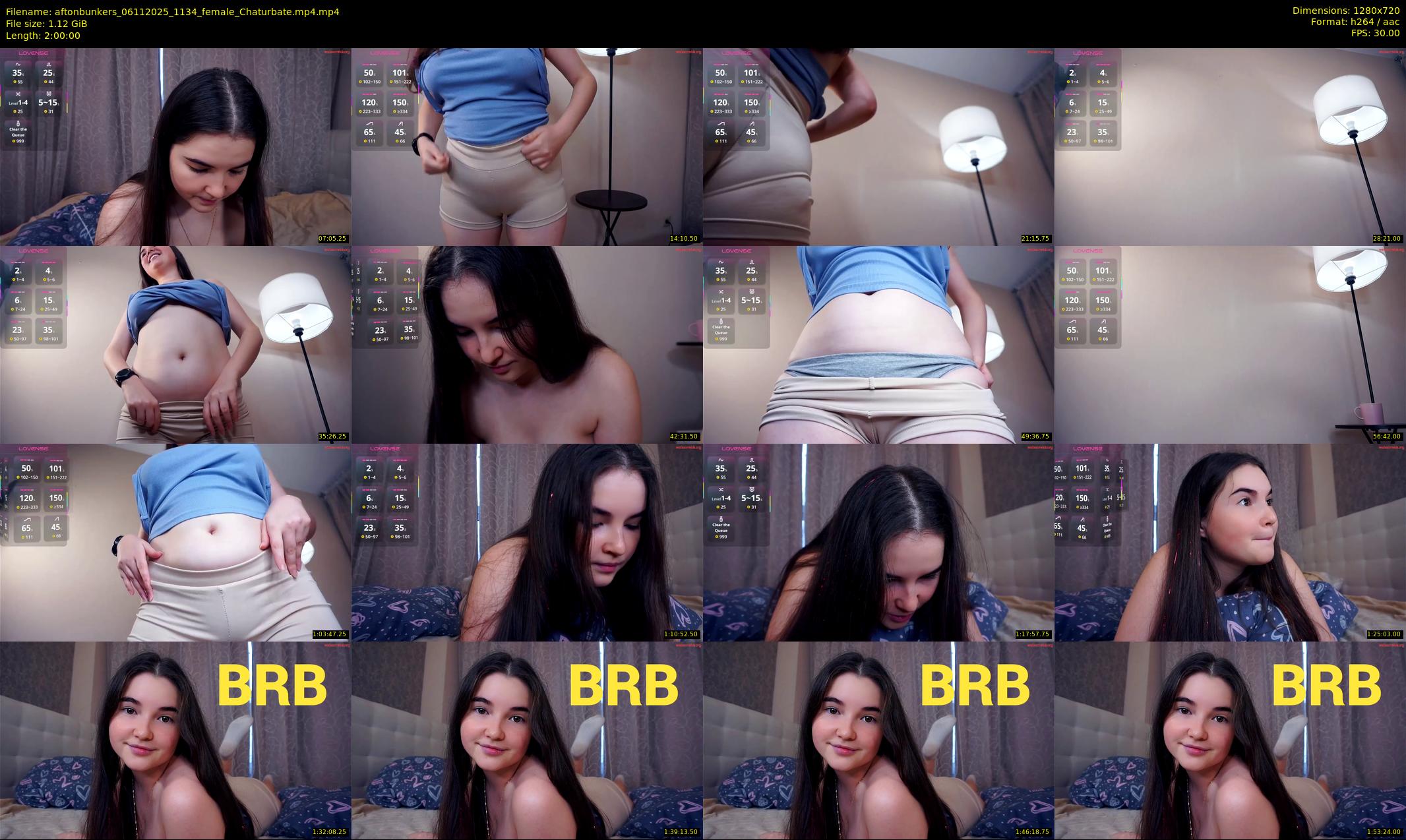 aftonbunkers — 120 minute Chaturbate female cam show recording, 720p, Nov 6, 2025