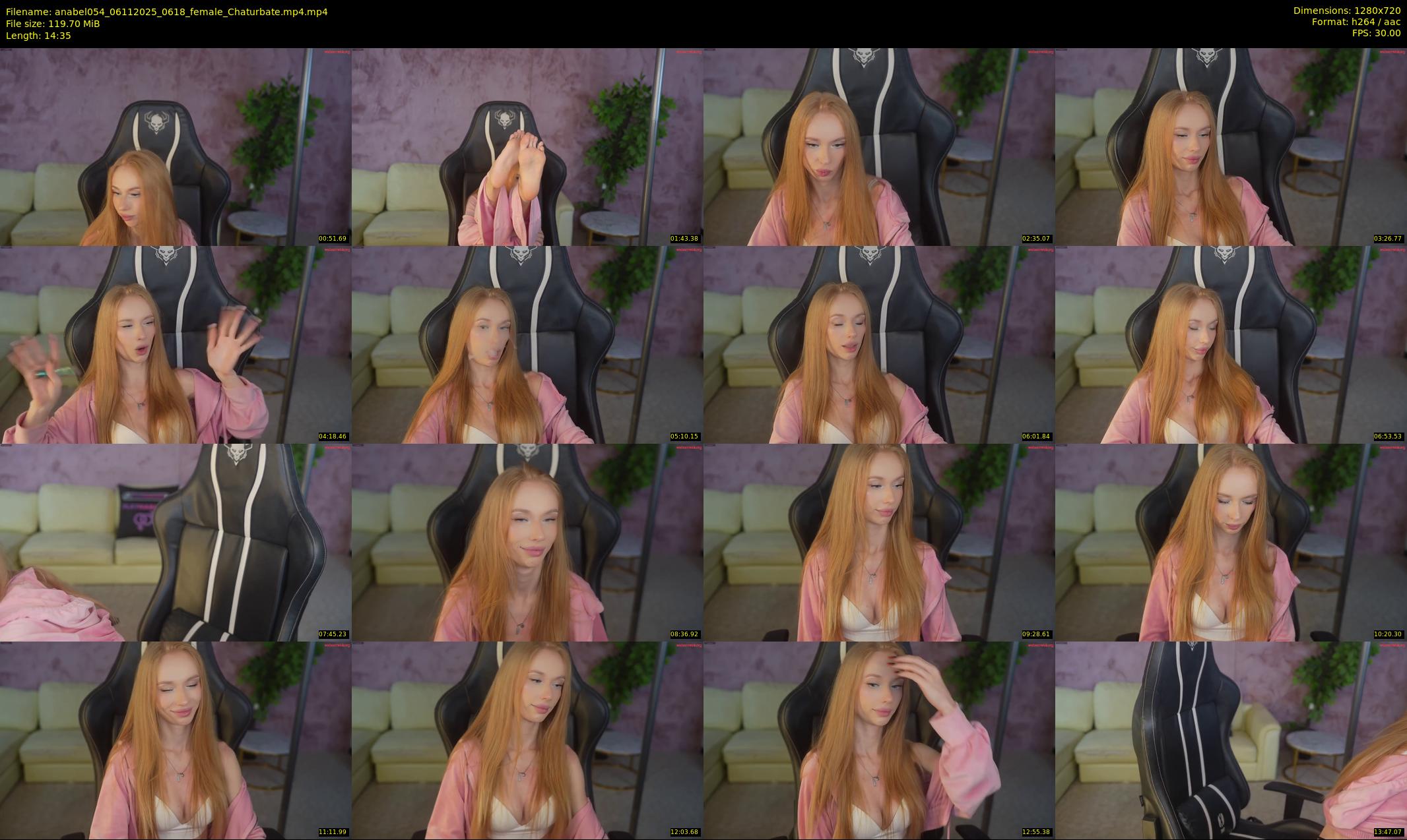 anabel054 — 15 minute Chaturbate female cam show recording, 720p, Nov 6, 2025