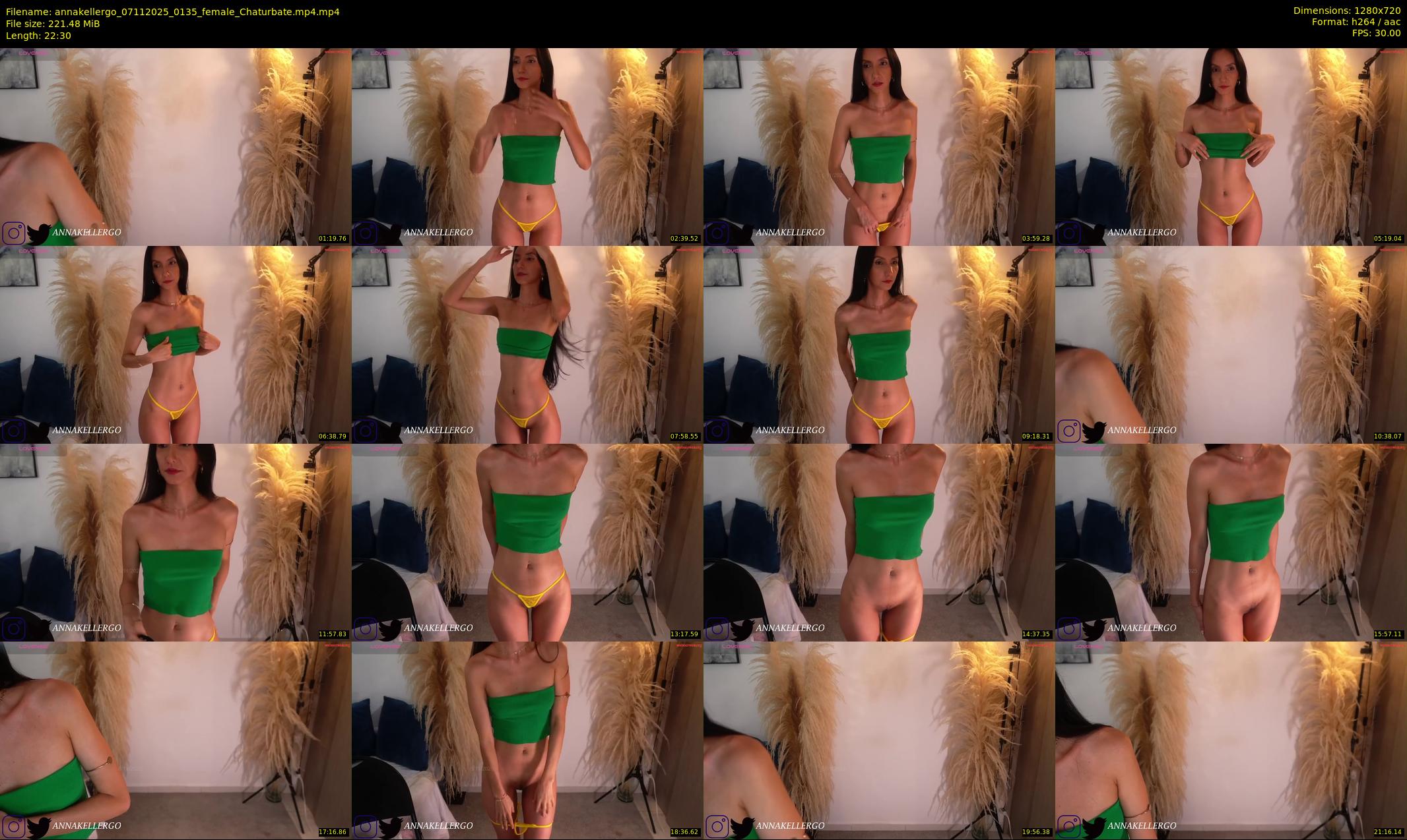 annakellergo — 23 minute Chaturbate female cam show recording, 720p, Nov 7, 2025