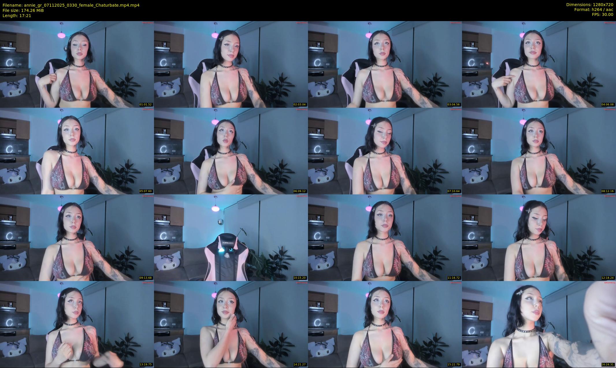 annie_gr — 18 minute Chaturbate female cam show recording, 720p, Nov 7, 2025