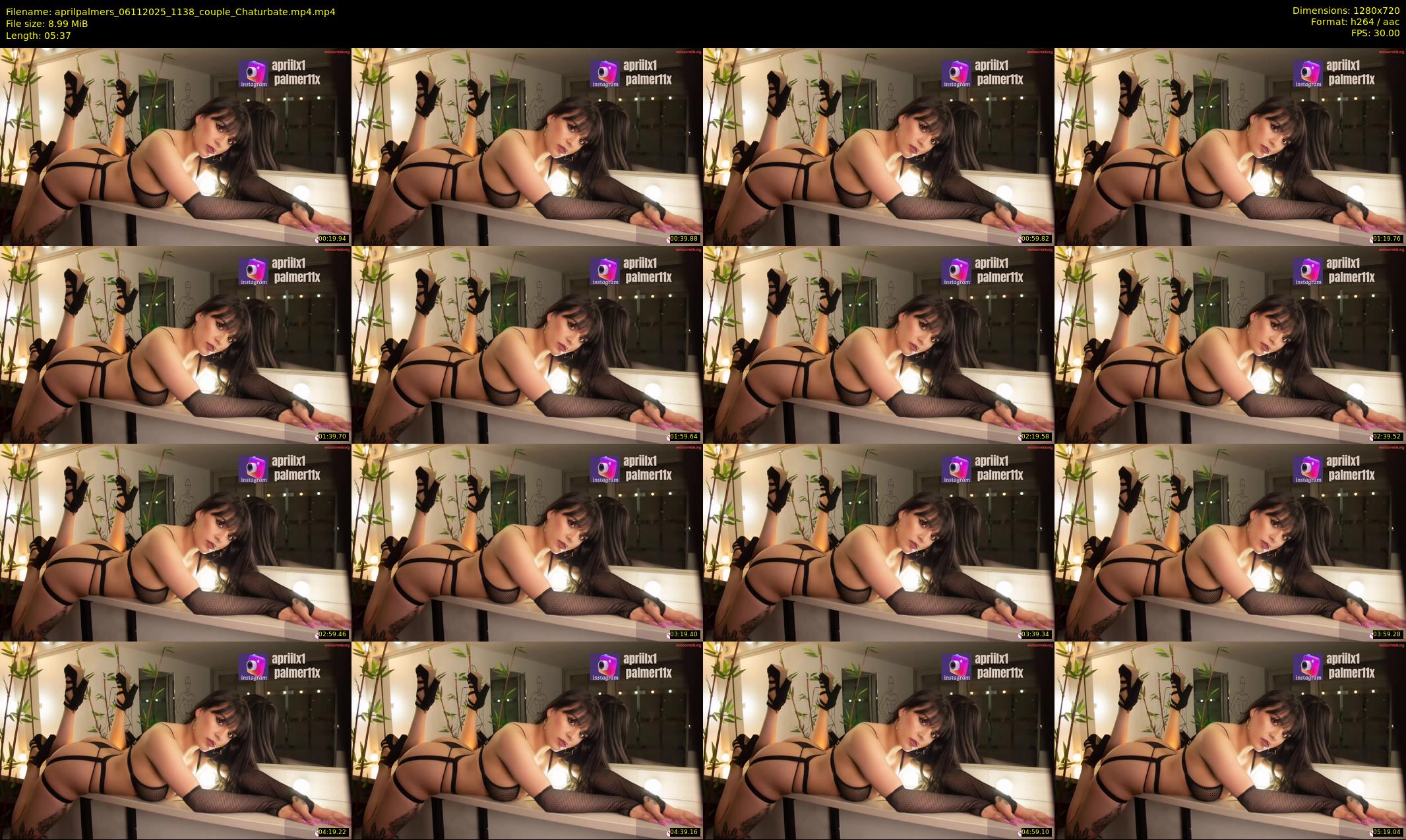 aprilpalmers — 6 minute Chaturbate female cam show recording, 720p, Nov 6, 2025