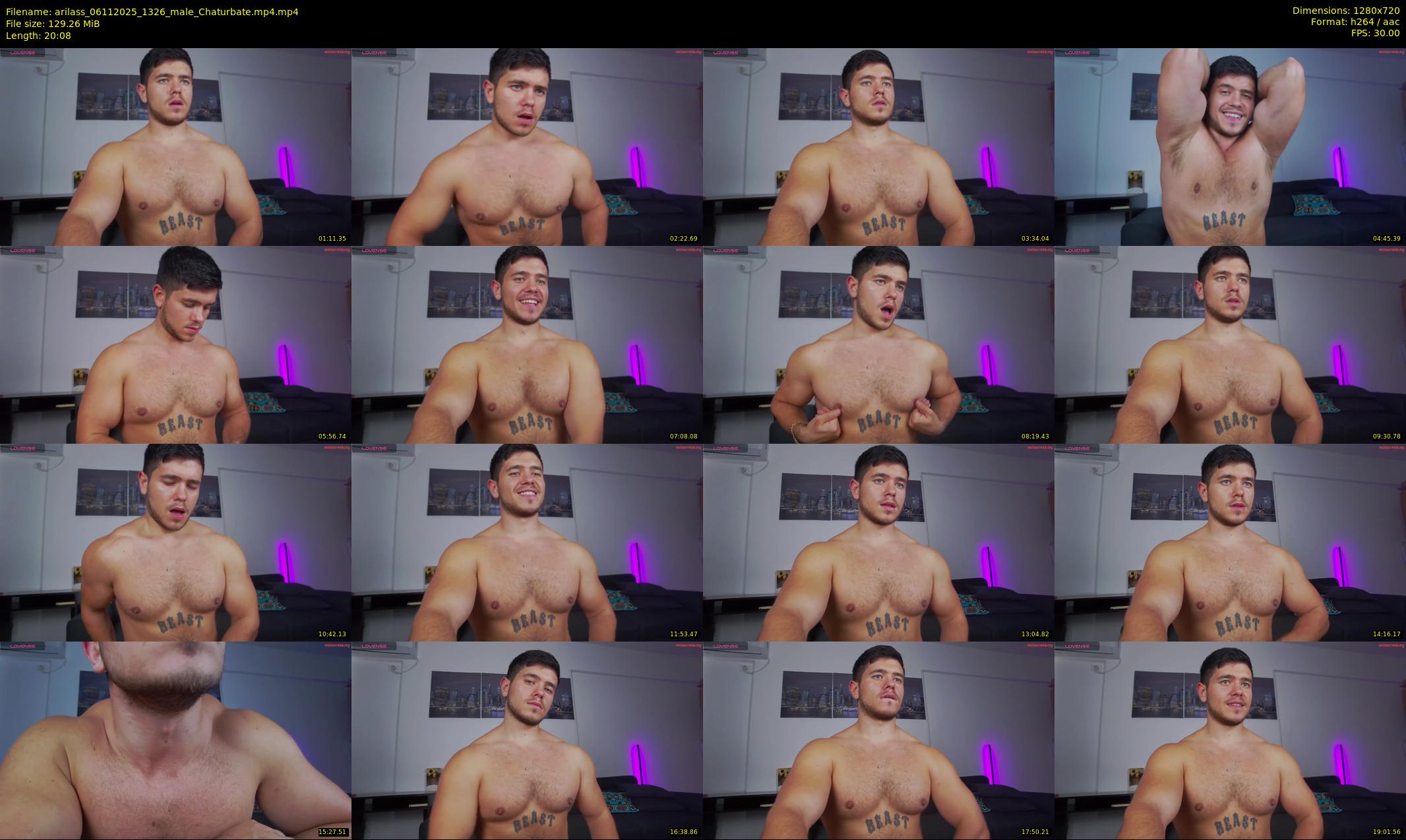 arilass — 21 minute Chaturbate male cam show recording, 720p, Nov 6, 2025