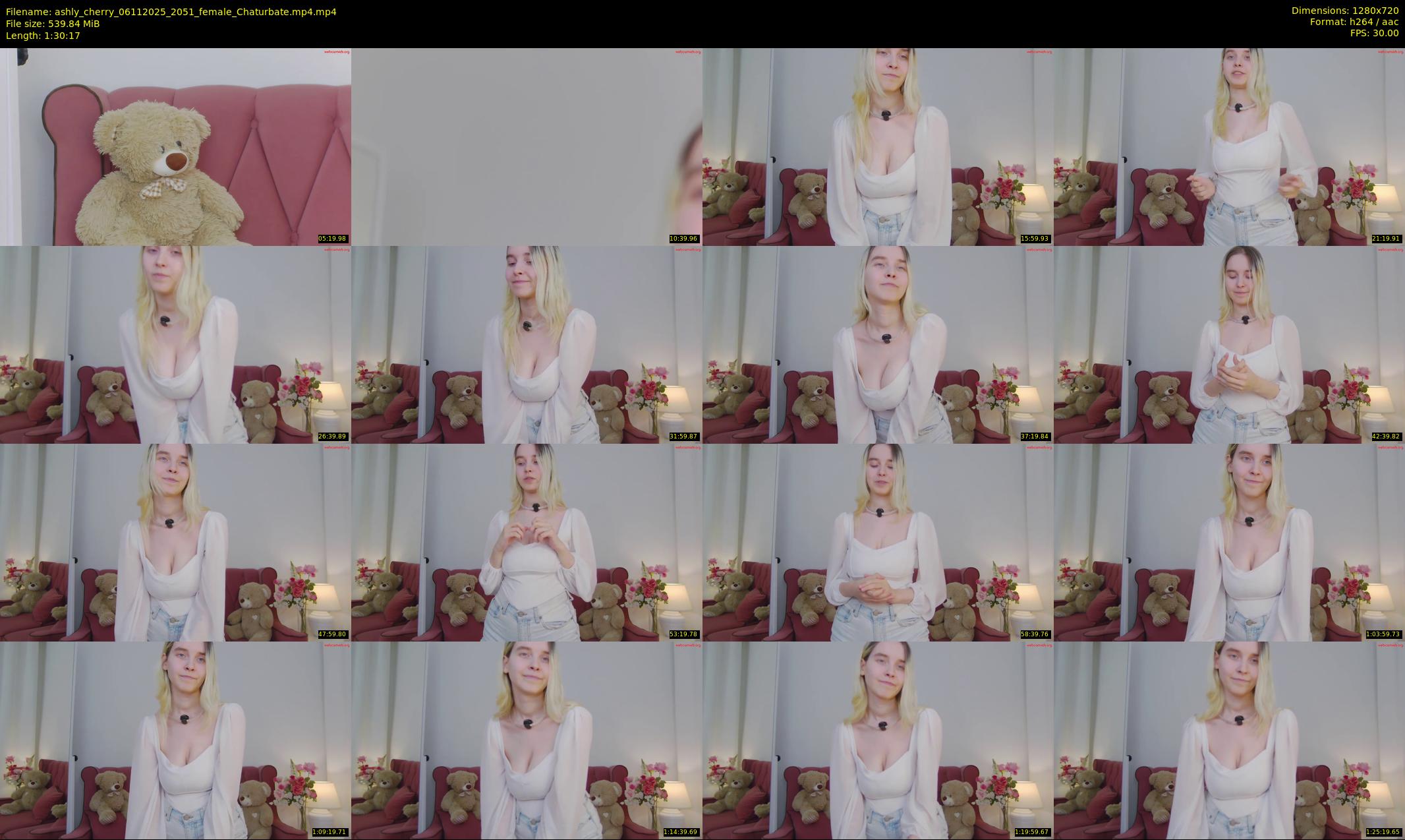 ashly_cherry — 91 minute Chaturbate female cam show recording, 720p, Nov 6, 2025