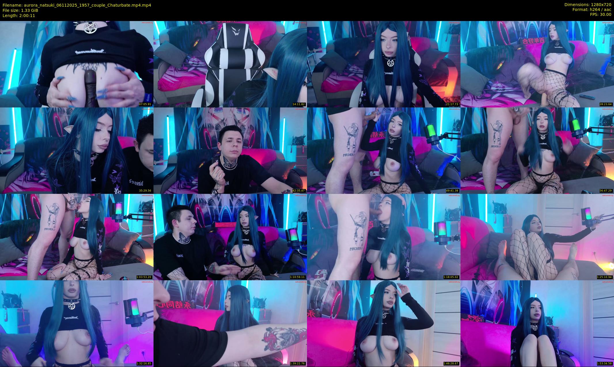 aurora_natsuki — 121 minute Chaturbate couple cam show recording, 720p, Nov 6, 2025