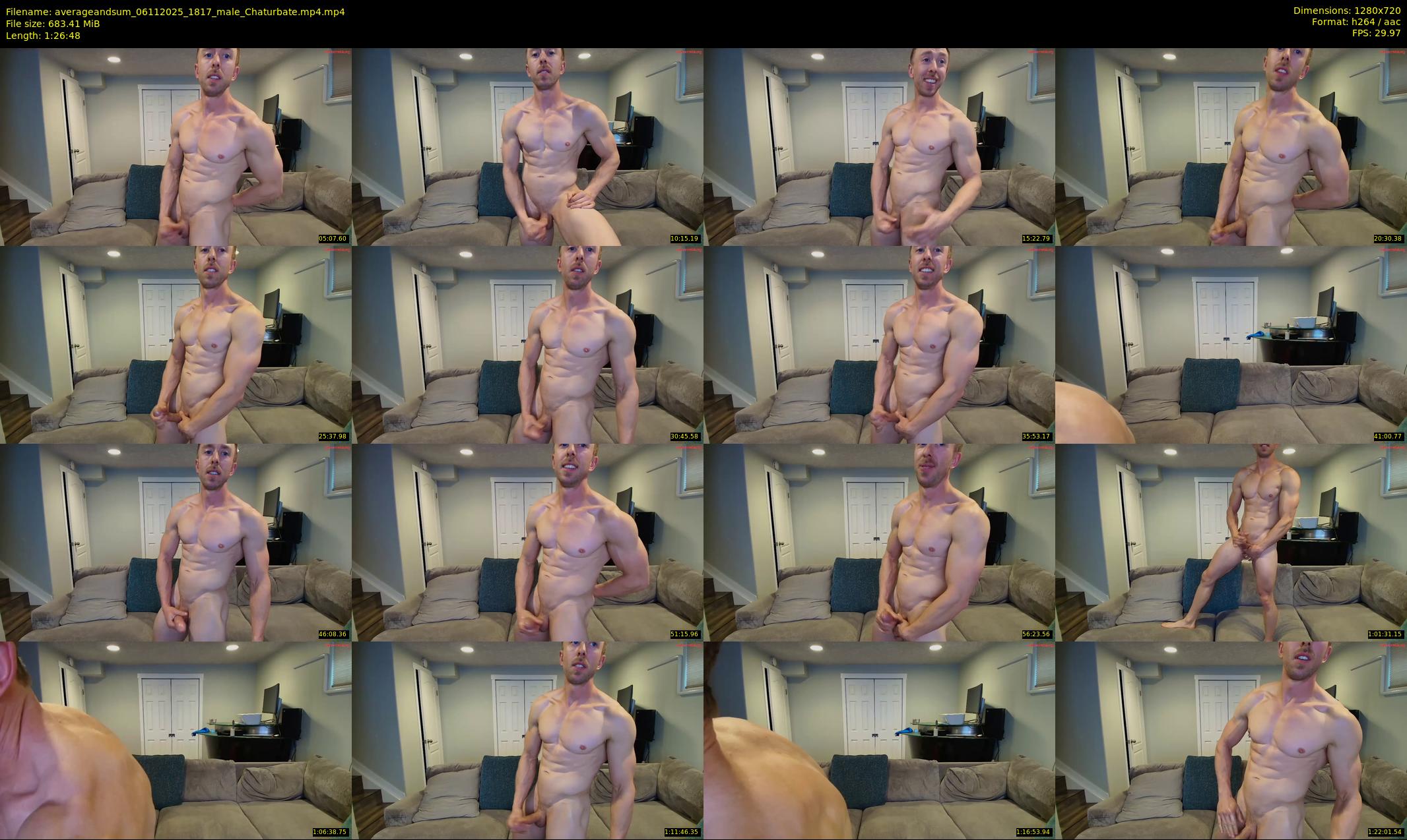 averageandsum — 87 minute Chaturbate male cam show recording, 720p, Nov 6, 2025