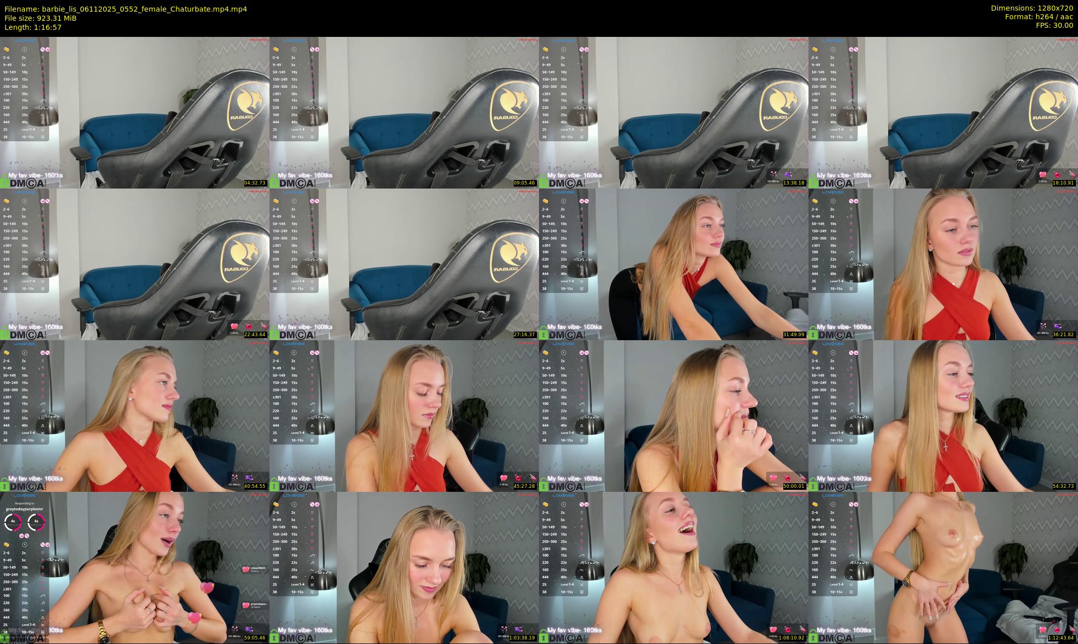 barbie_lis — 77 minute Chaturbate female cam show recording, 720p, Nov 6, 2025