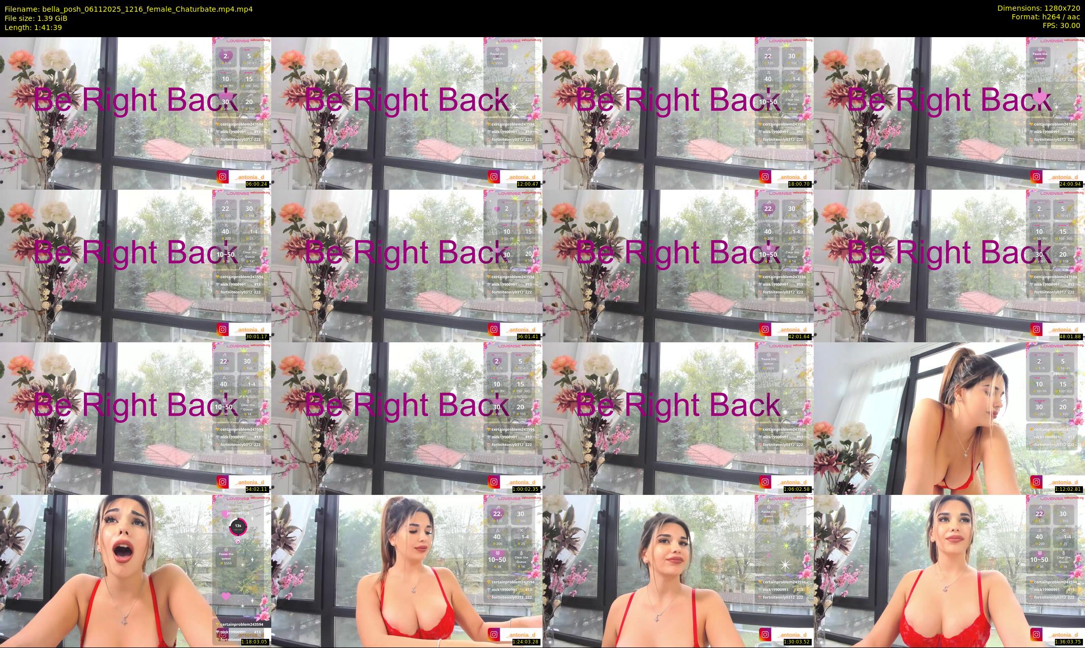 bella_posh — 102 minute Chaturbate female cam show recording, 720p, Nov 6, 2025