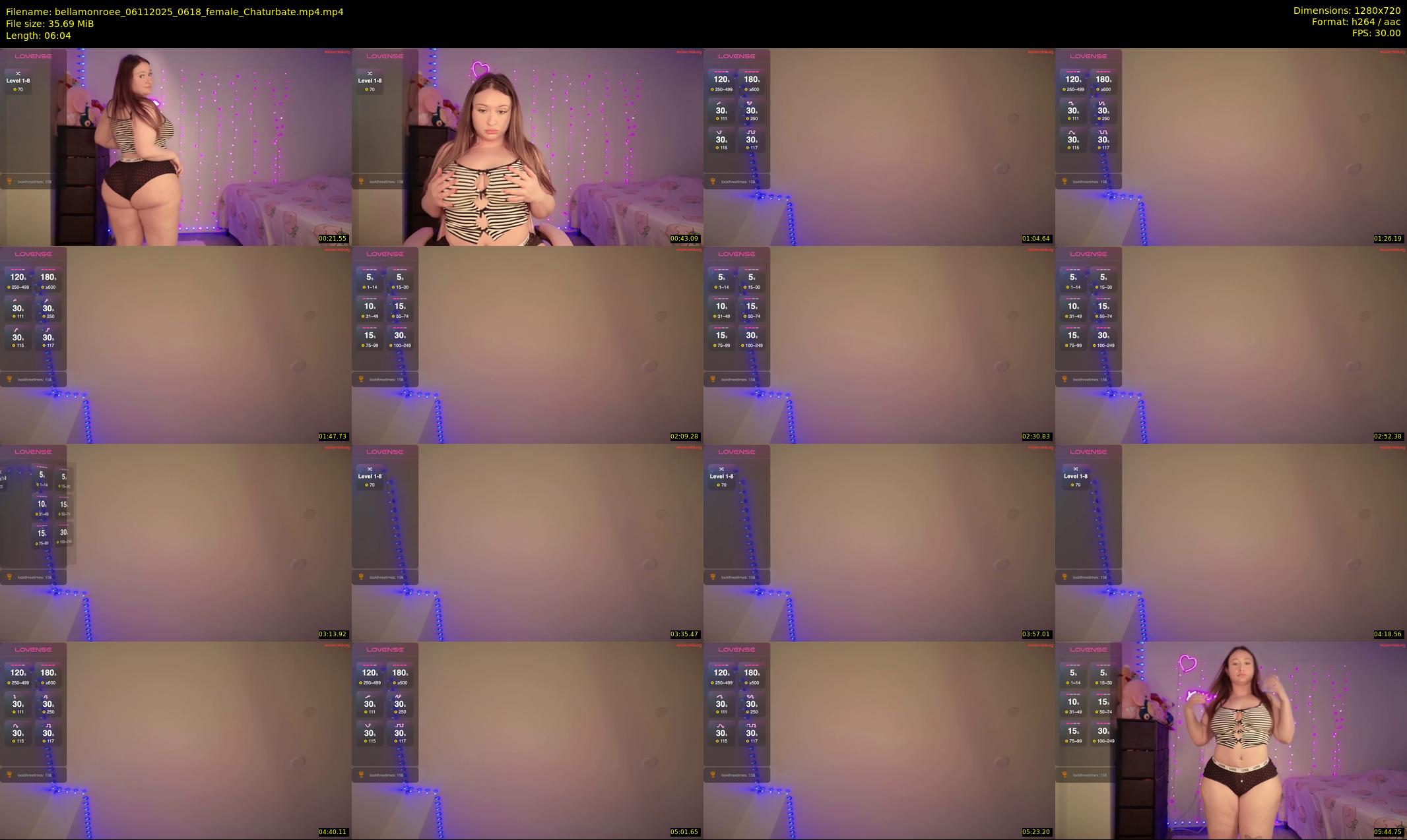 bellamonroee — 7 minute Chaturbate female cam show recording, 720p, Nov 6, 2025