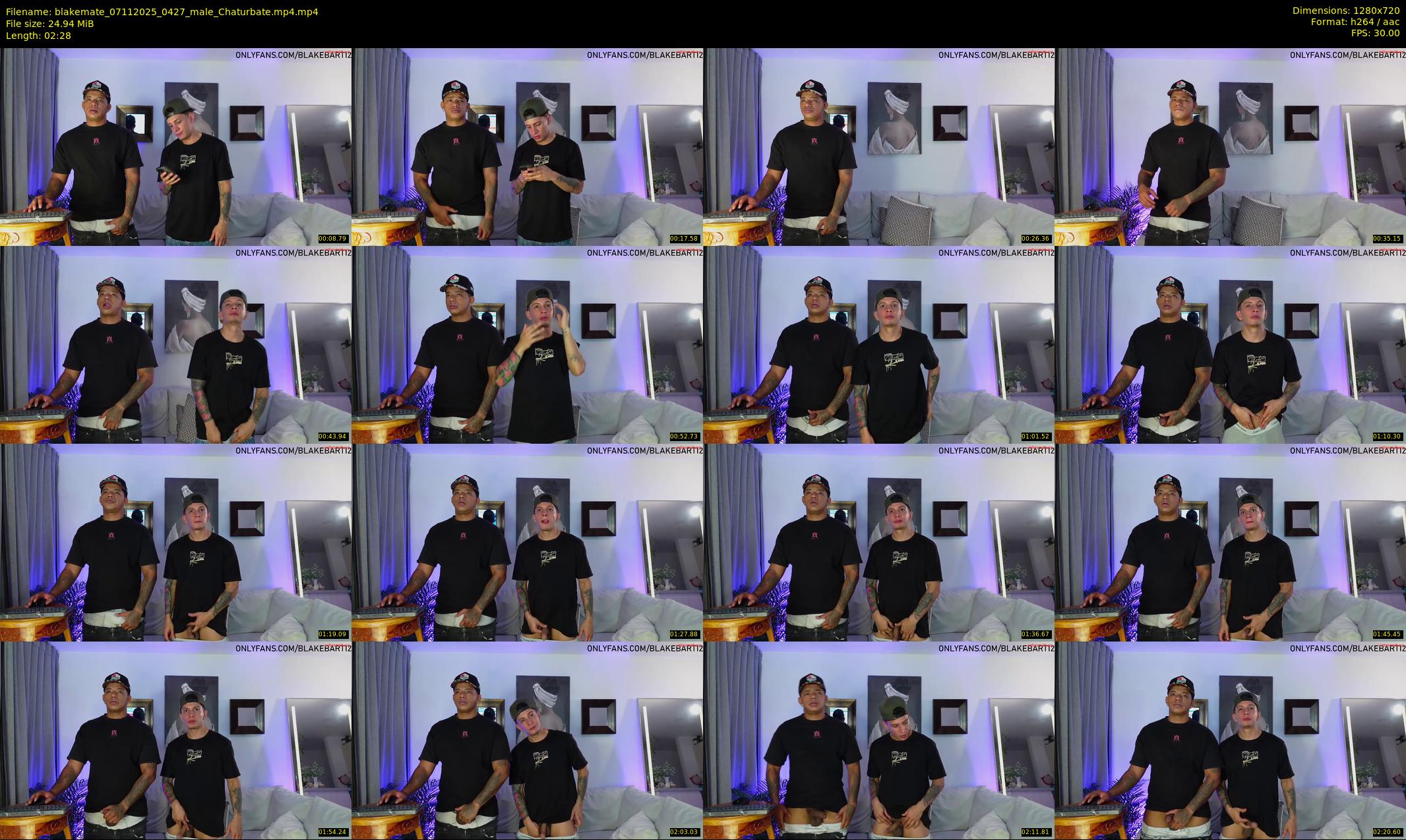 blakemate — 3 minute Chaturbate male cam show recording, 720p, Nov 7, 2025