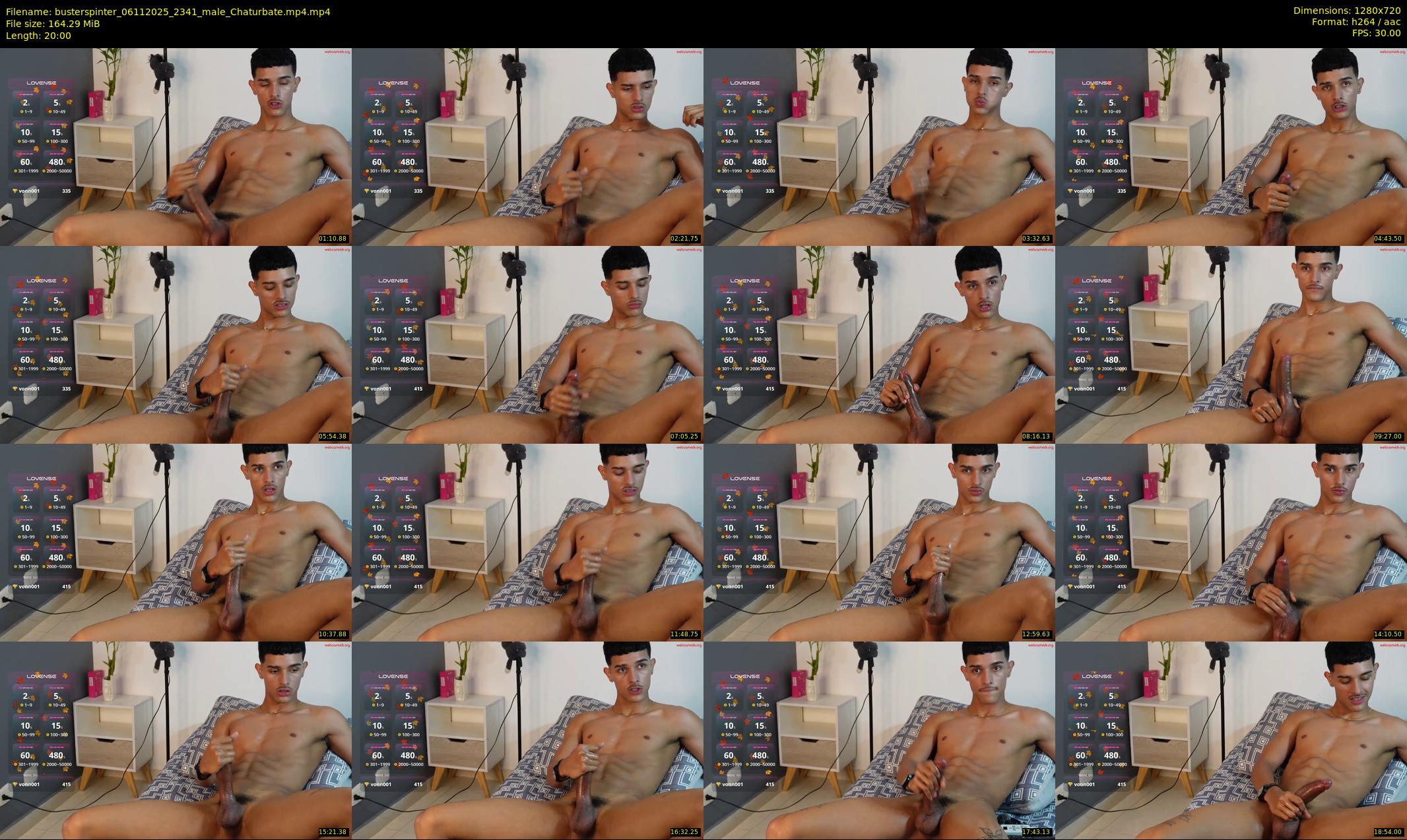 busterspinter — 20 minute Chaturbate male cam show recording, 720p, Nov 6, 2025