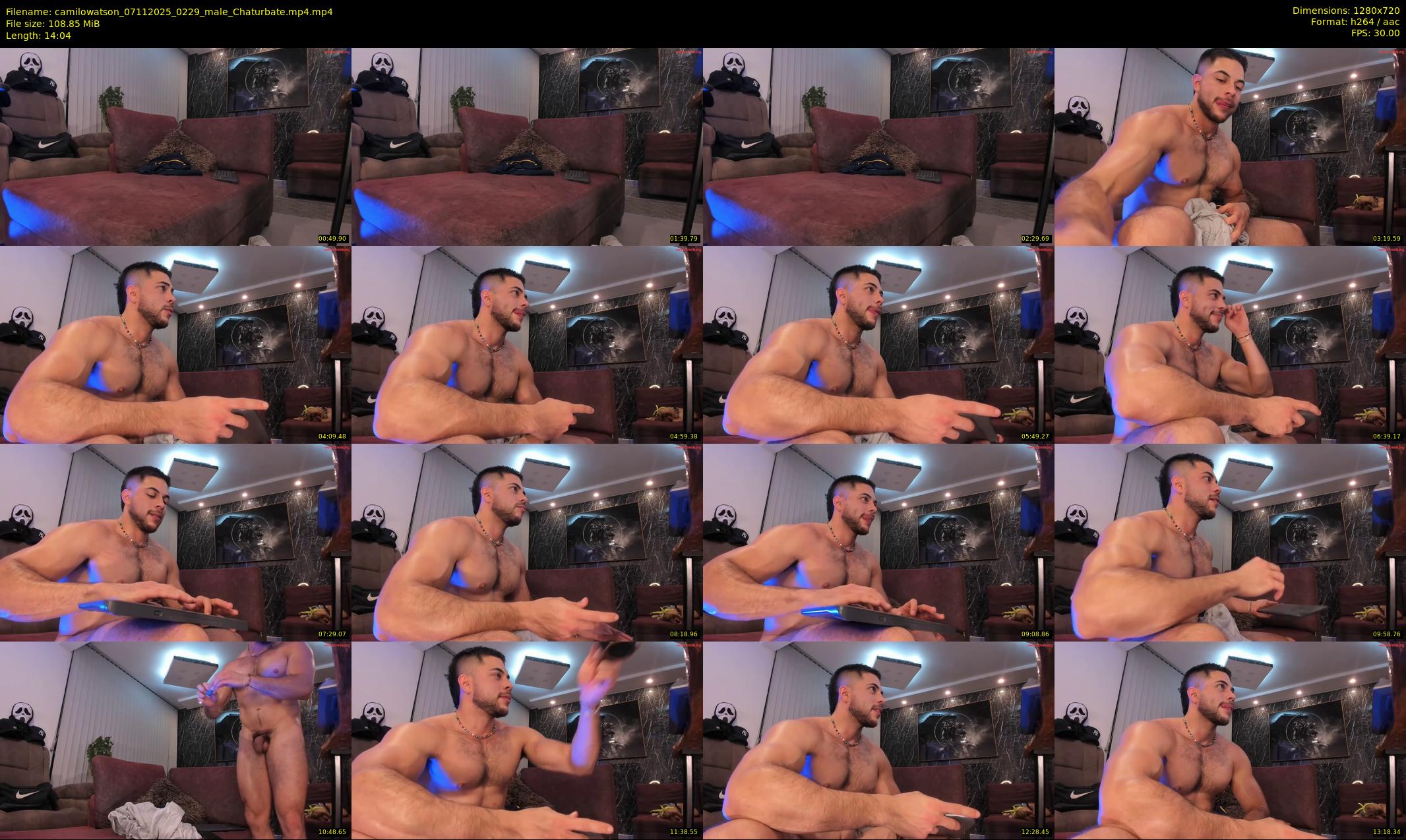 camilowatson — 15 minute Chaturbate male cam show recording, 720p, Nov 7, 2025
