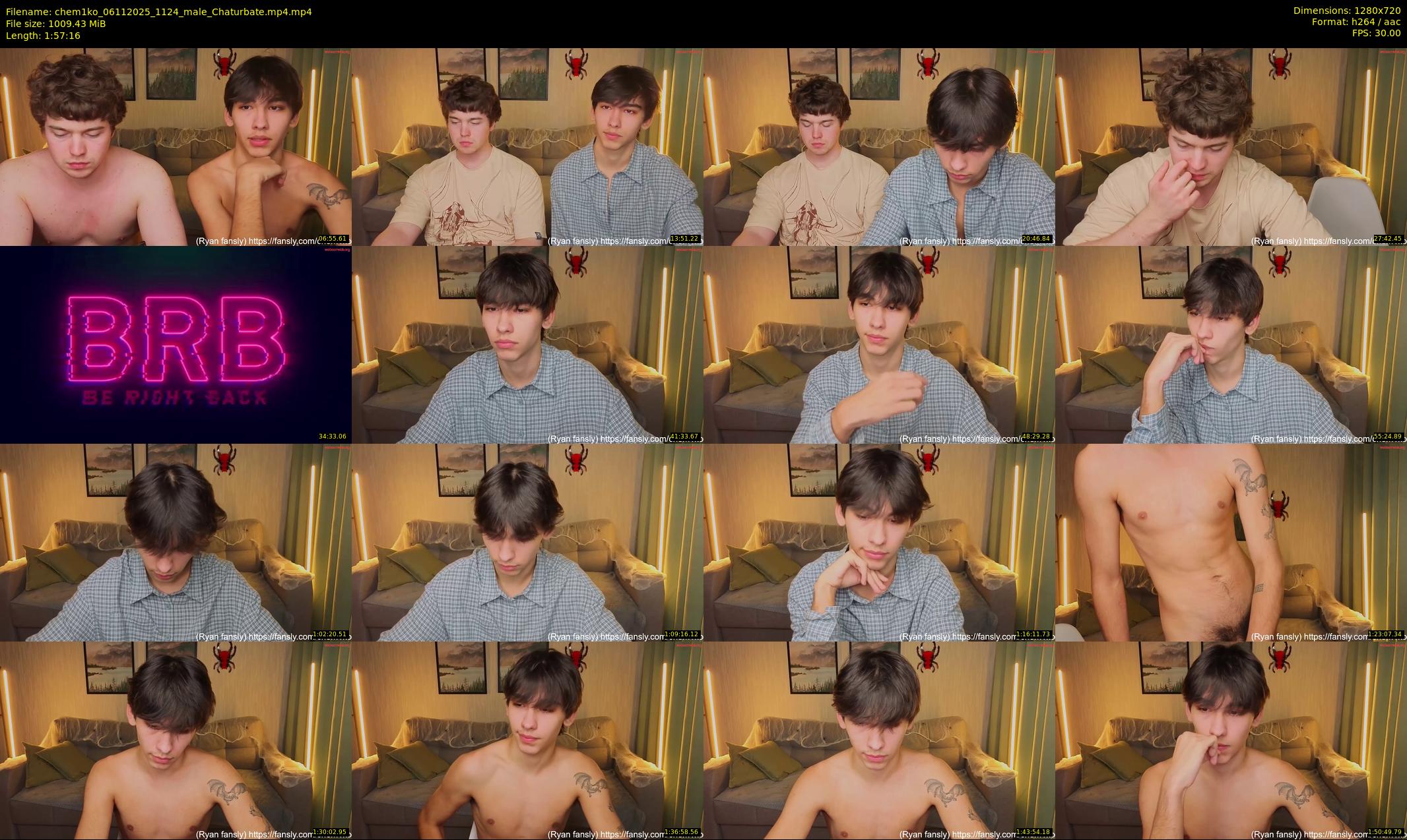 chem1ko — 118 minute Chaturbate male cam show recording, 720p, Nov 6, 2025
