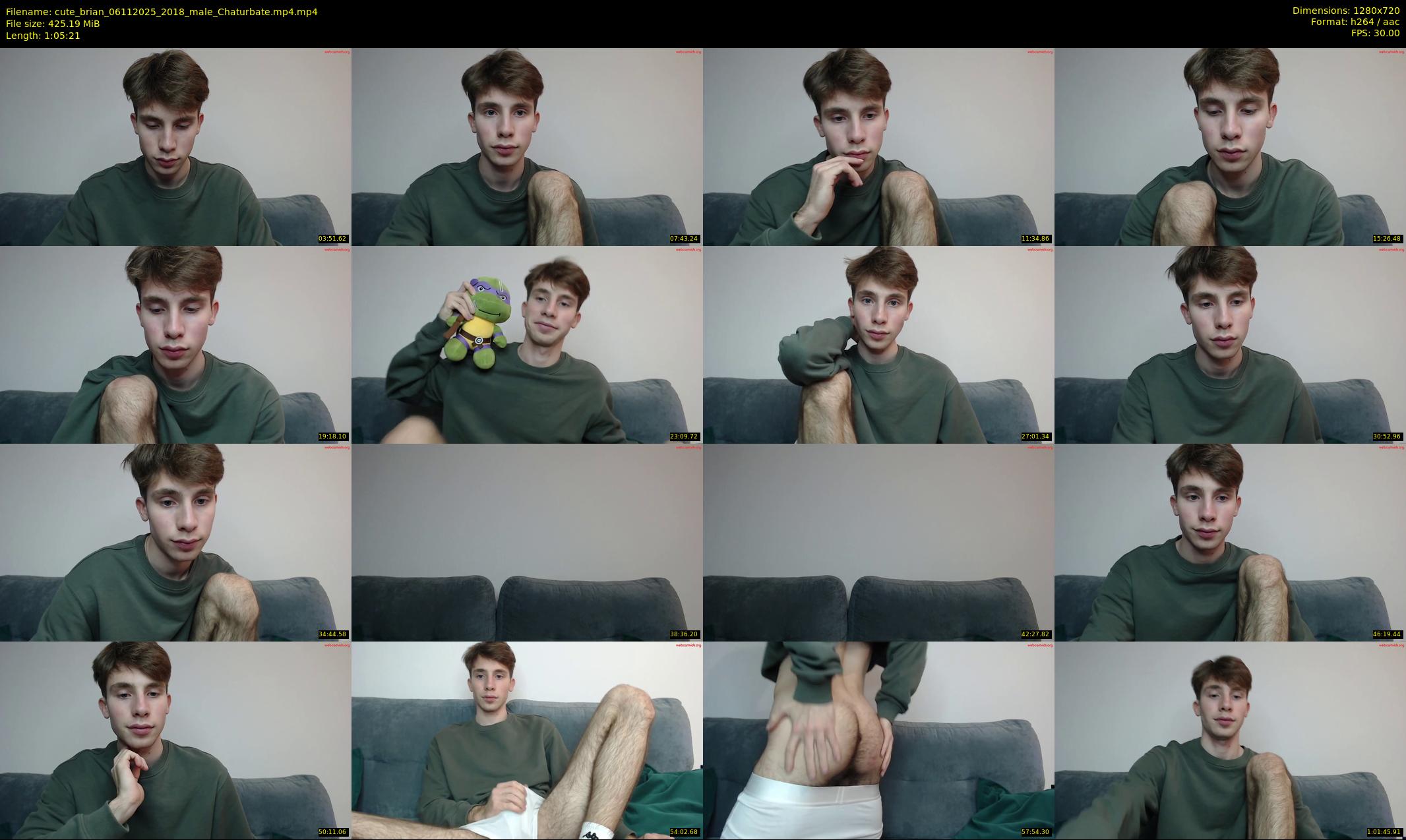 cute_brian — 66 minute Chaturbate male cam show recording, 720p, Nov 6, 2025