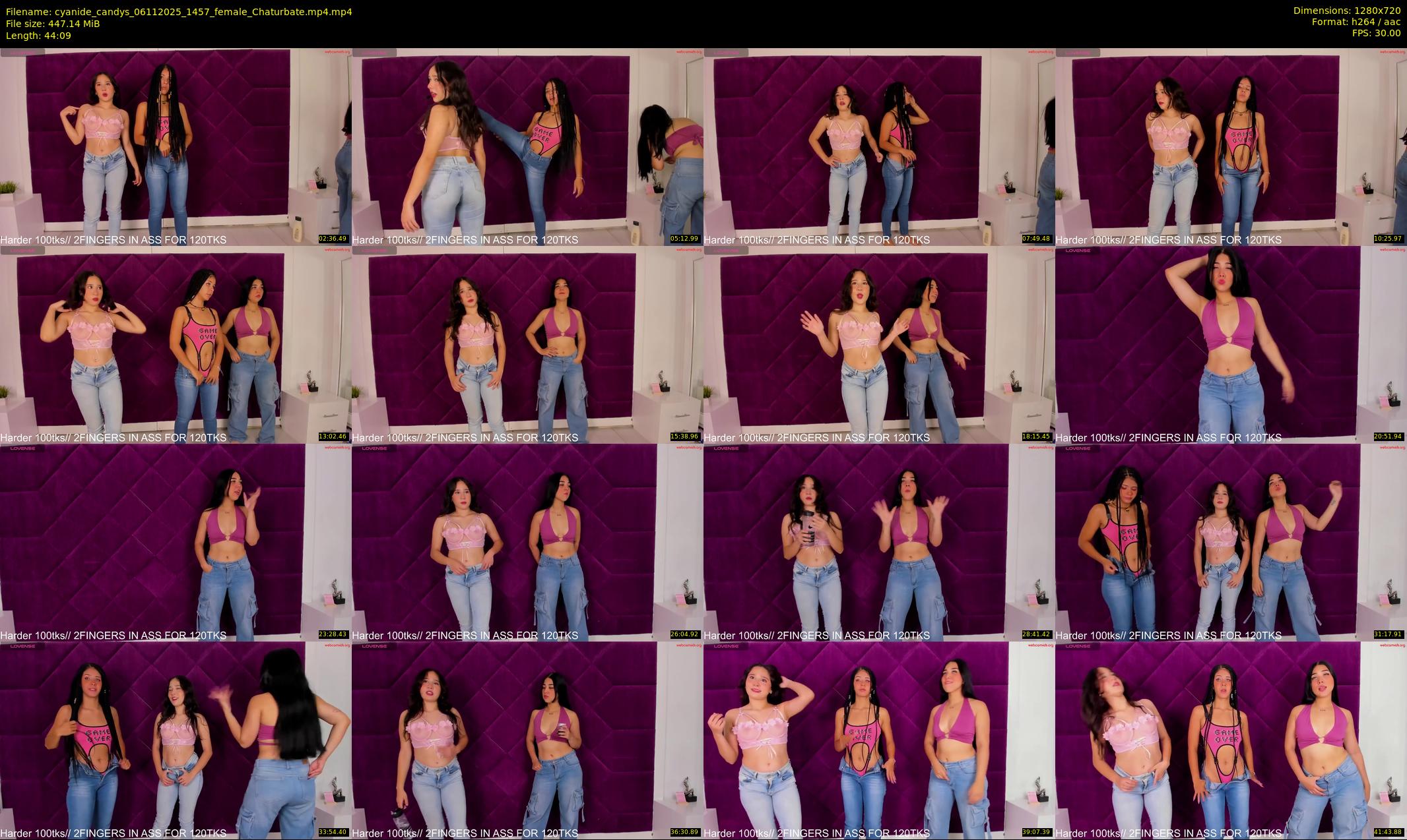 cyanide_candys — 45 minute Chaturbate female cam show recording, 720p, Nov 6, 2025