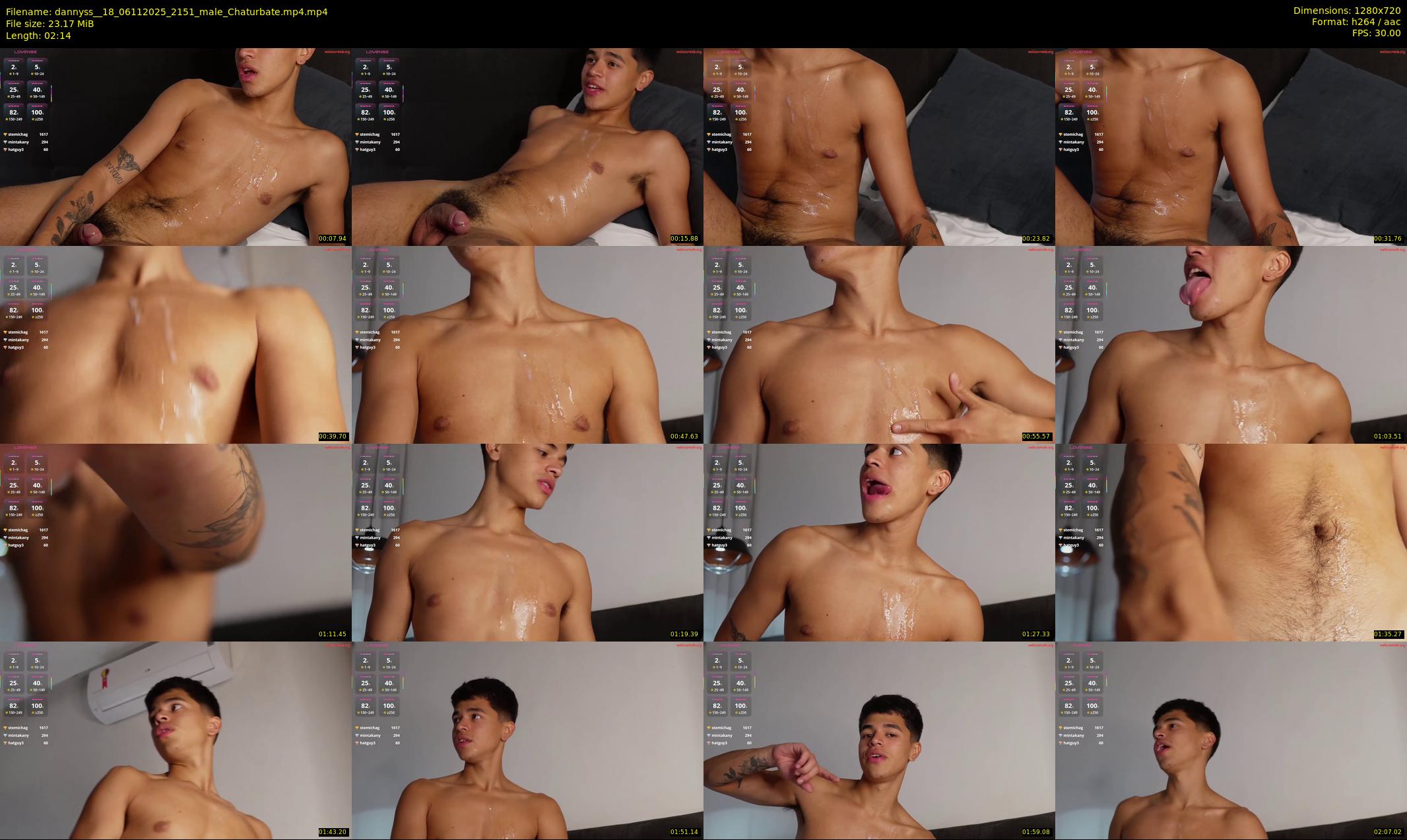 dannyss__18 — 3 minute Chaturbate male cam show recording, 720p, Nov 6, 2025