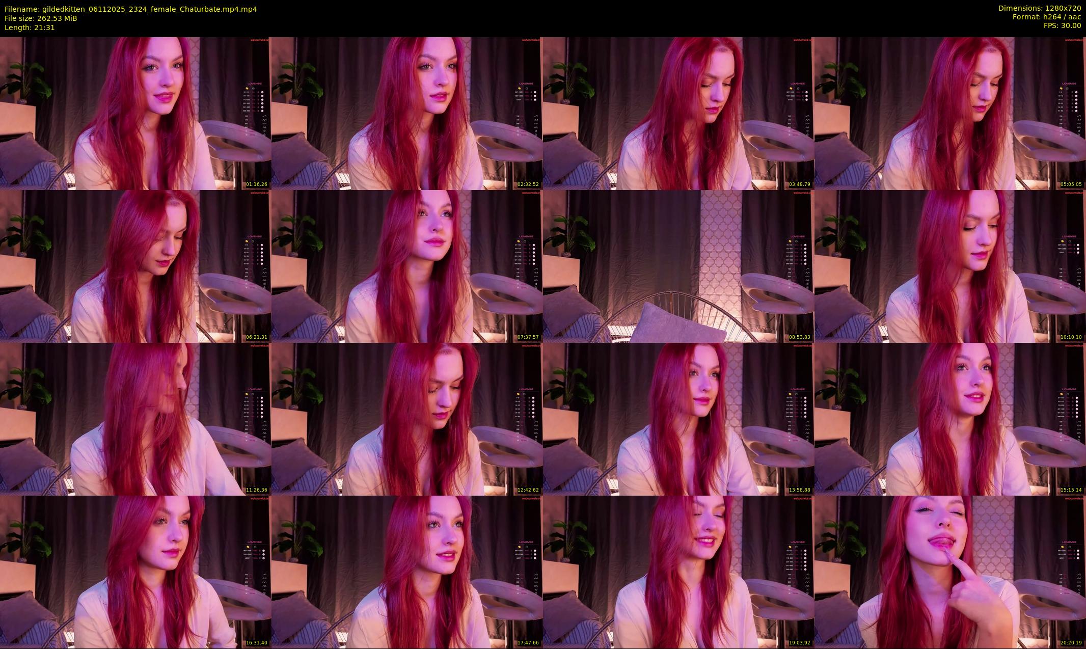 gildedkitten — 22 minute Chaturbate female cam show recording, 720p, Nov 6, 2025