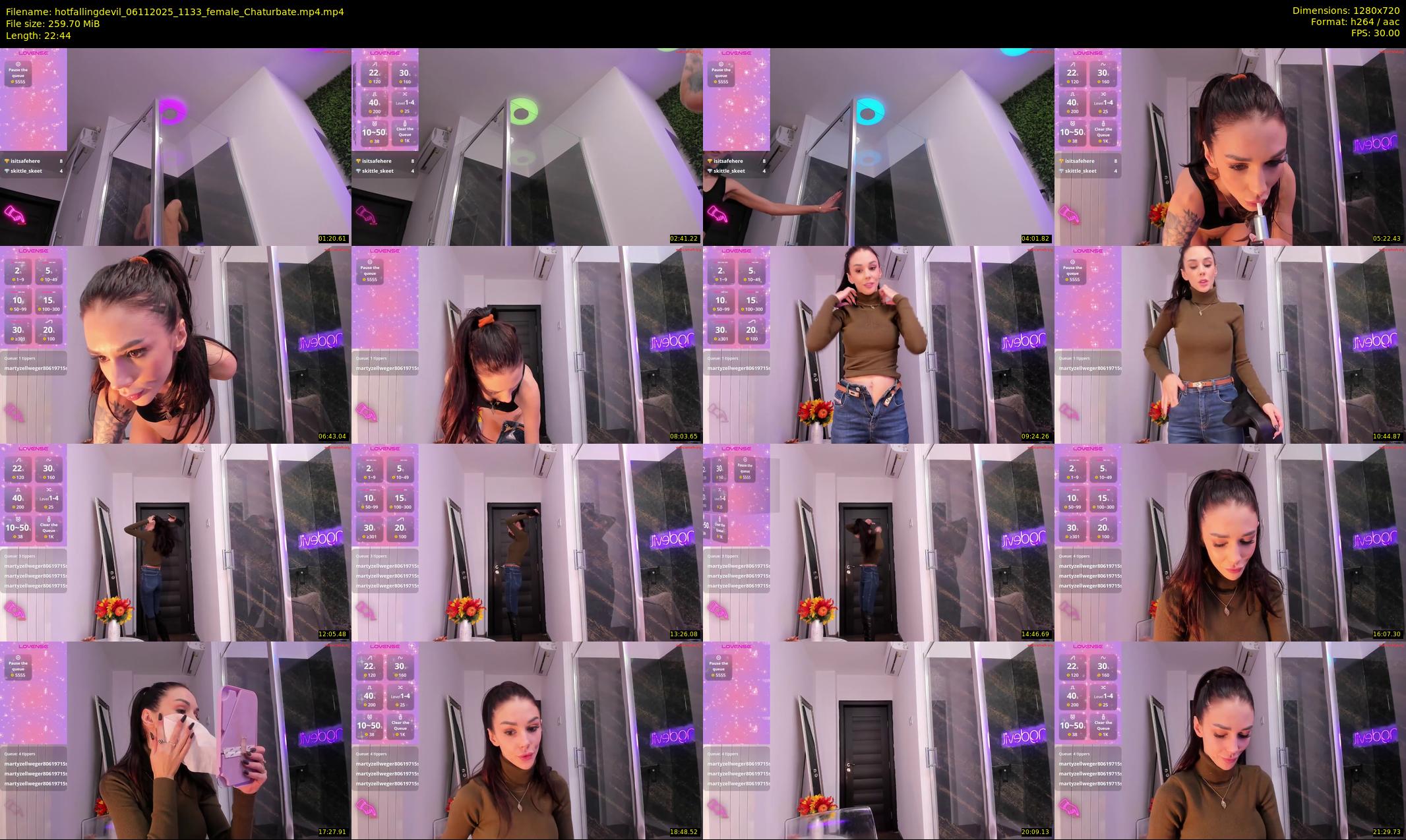 hotfallingdevil — 23 minute Chaturbate female cam show recording, 720p, Nov 6, 2025