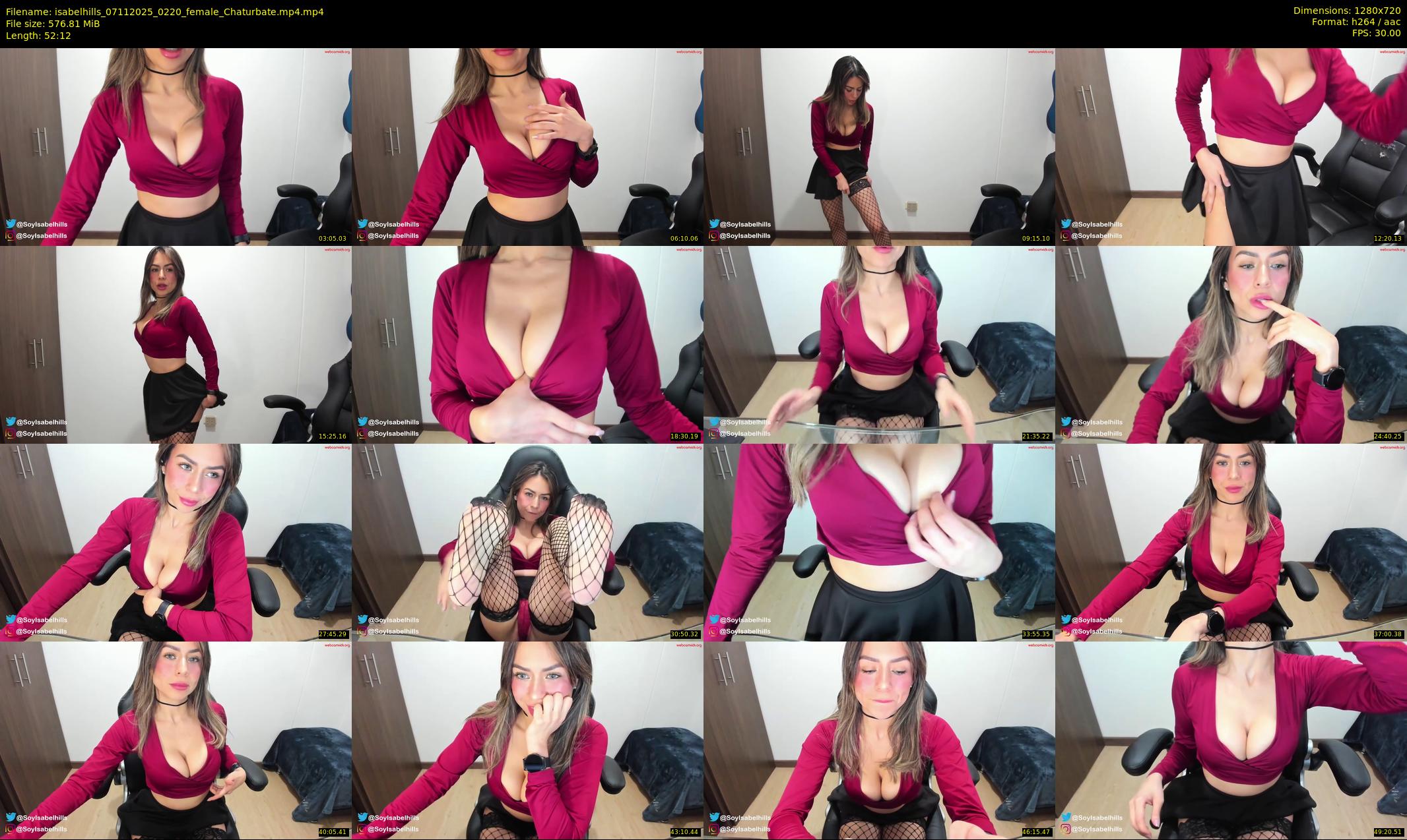 isabelhills — 53 minute Chaturbate female cam show recording, 720p, Nov 7, 2025