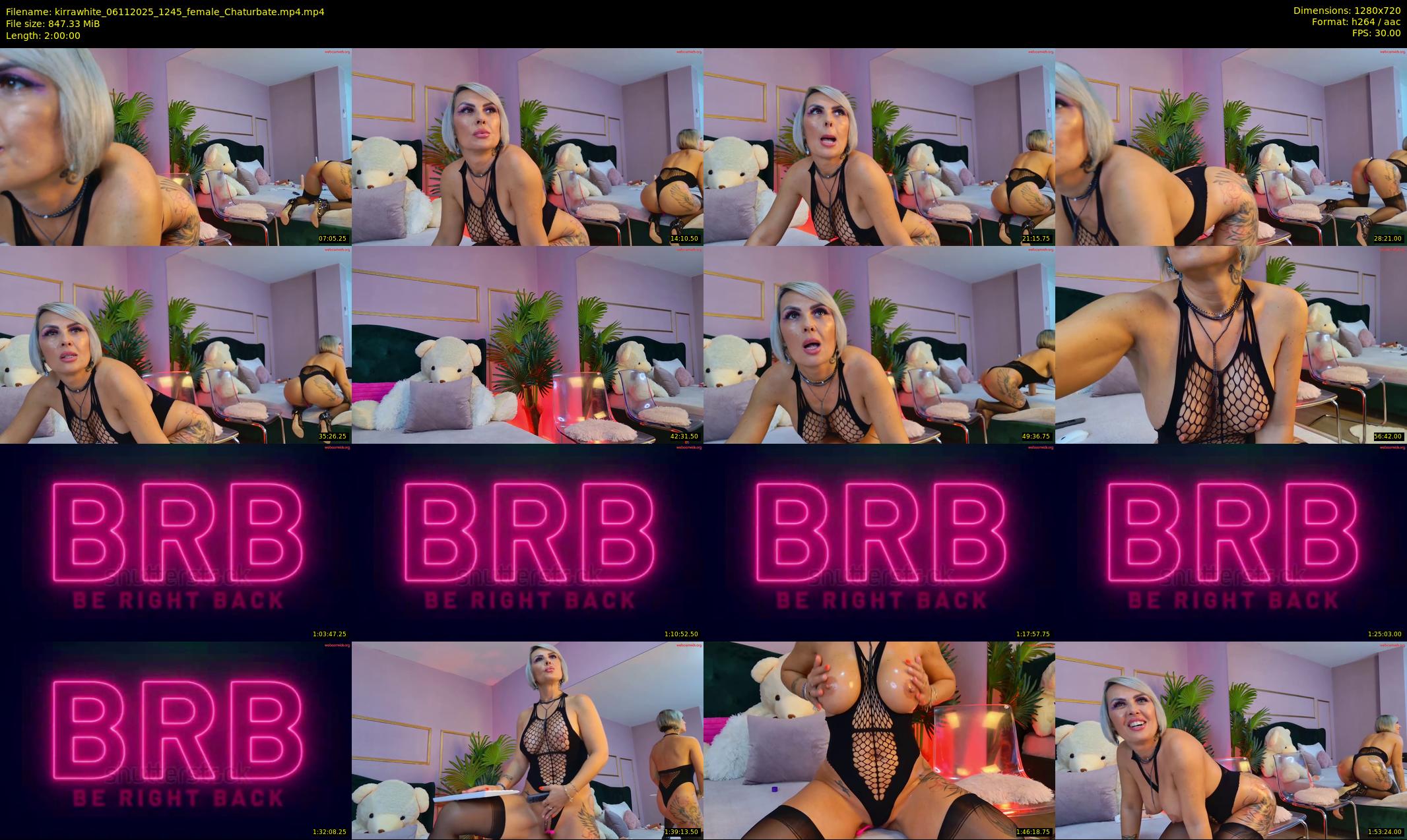kirrawhite — 120 minute Chaturbate female cam show recording, 720p, Nov 6, 2025