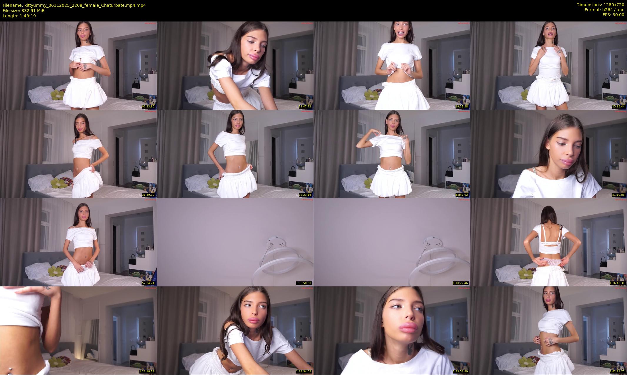 kittyummy — 109 minute Chaturbate female cam show recording, 720p, Nov 6, 2025