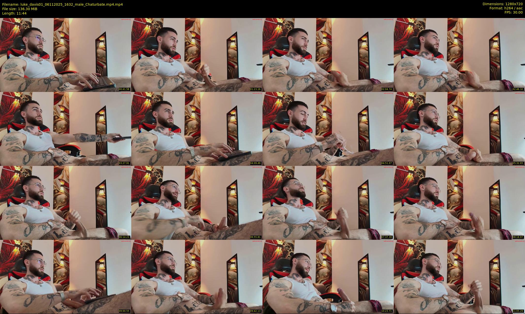 luke_davis01 — 12 minute Chaturbate male cam show recording, 720p, Nov 6, 2025