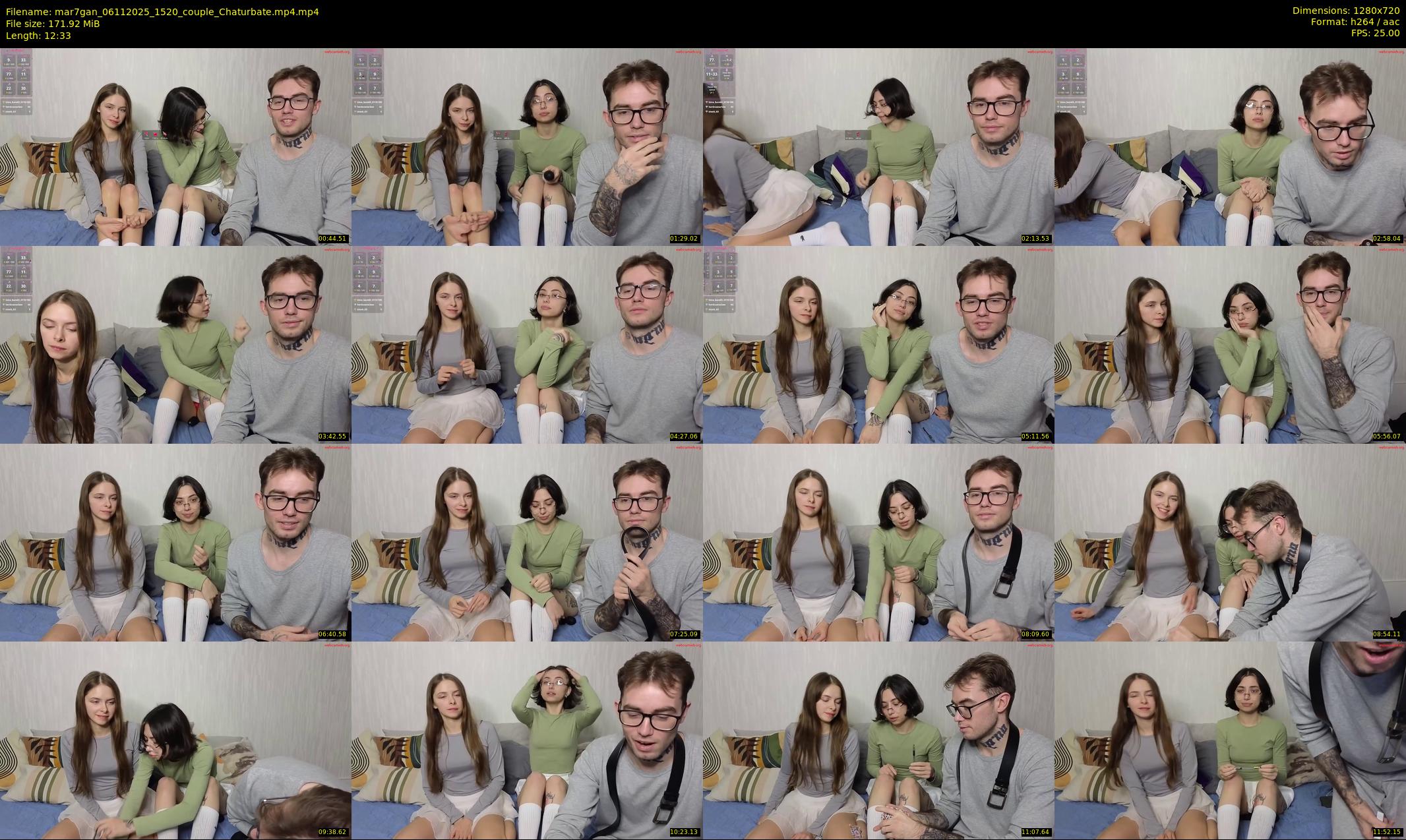 mar7gan — 13 minute Chaturbate couple cam show recording, 720p, Nov 6, 2025