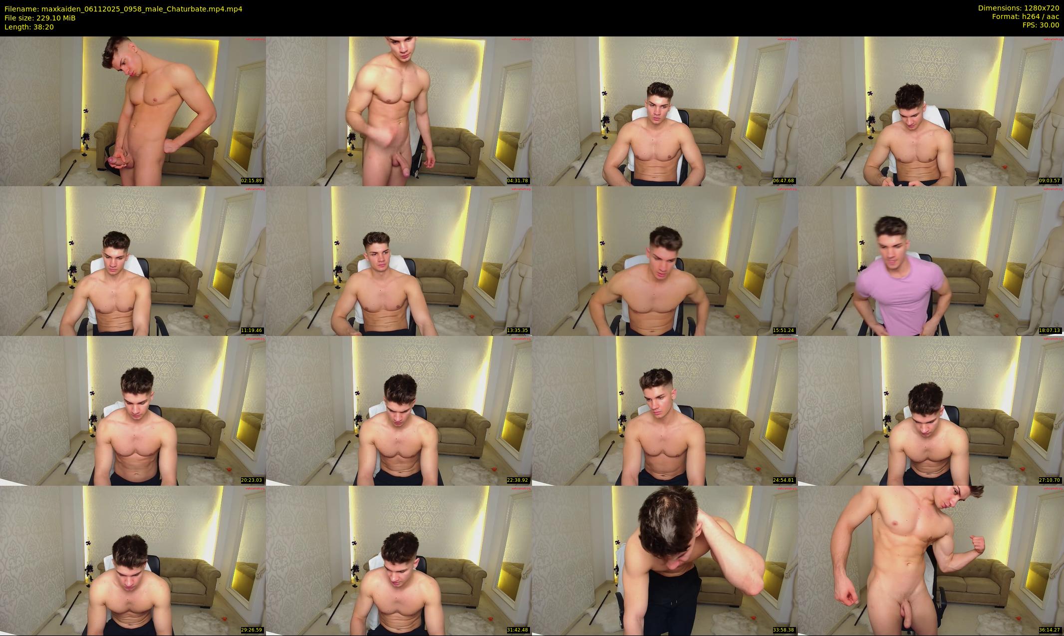 maxkaiden — 39 minute Chaturbate male cam show recording, 720p, Nov 6, 2025