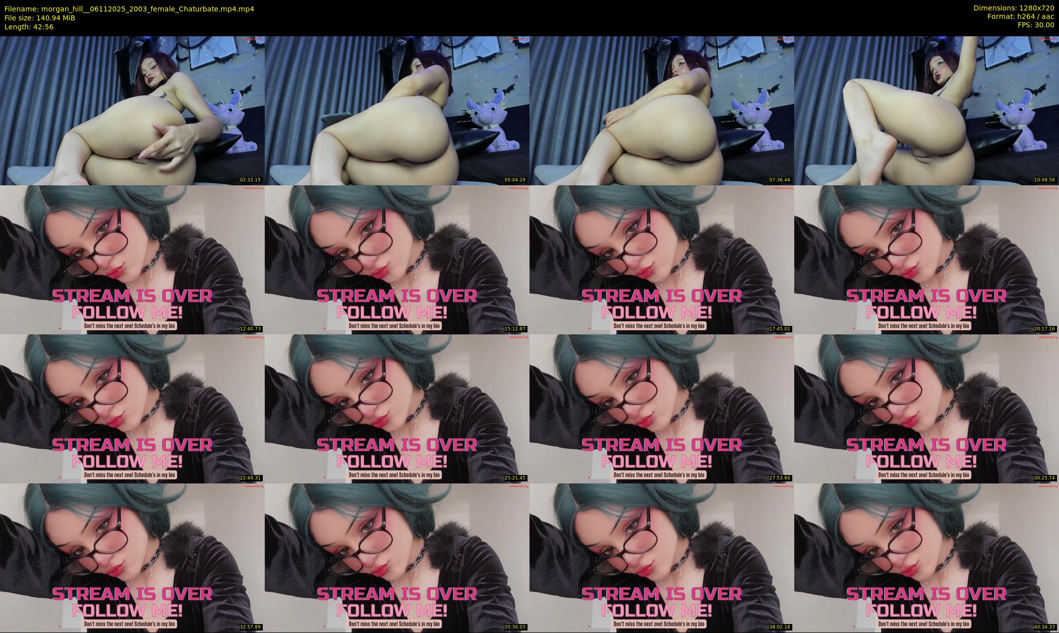 morgan_hill_ — 43 minute Chaturbate female cam show recording, 720p, Nov 6, 2025