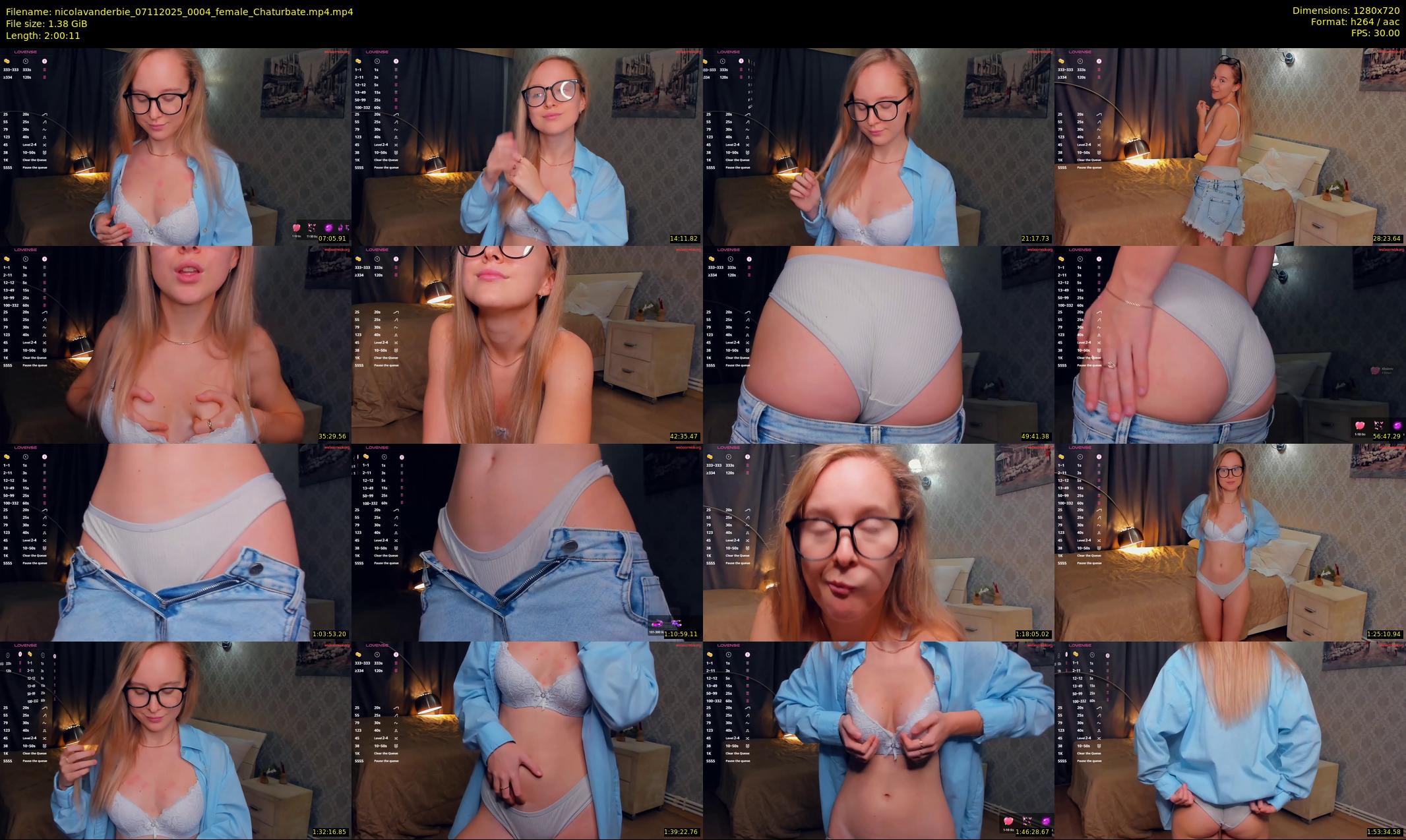 nicolavanderbie — 121 minute Chaturbate female cam show recording, 720p, Nov 7, 2025