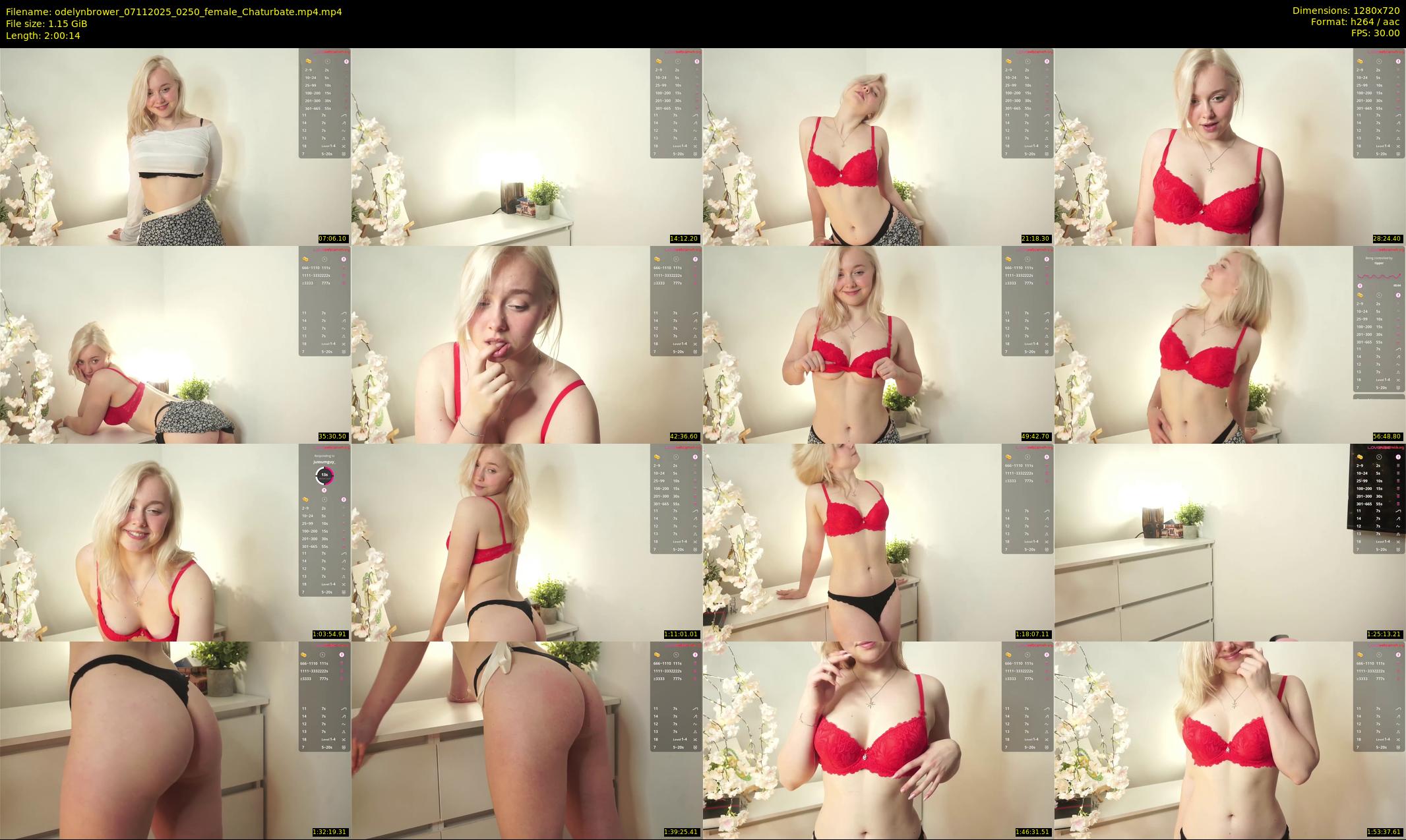 odelynbrower — 121 minute Chaturbate female cam show recording, 720p, Nov 7, 2025