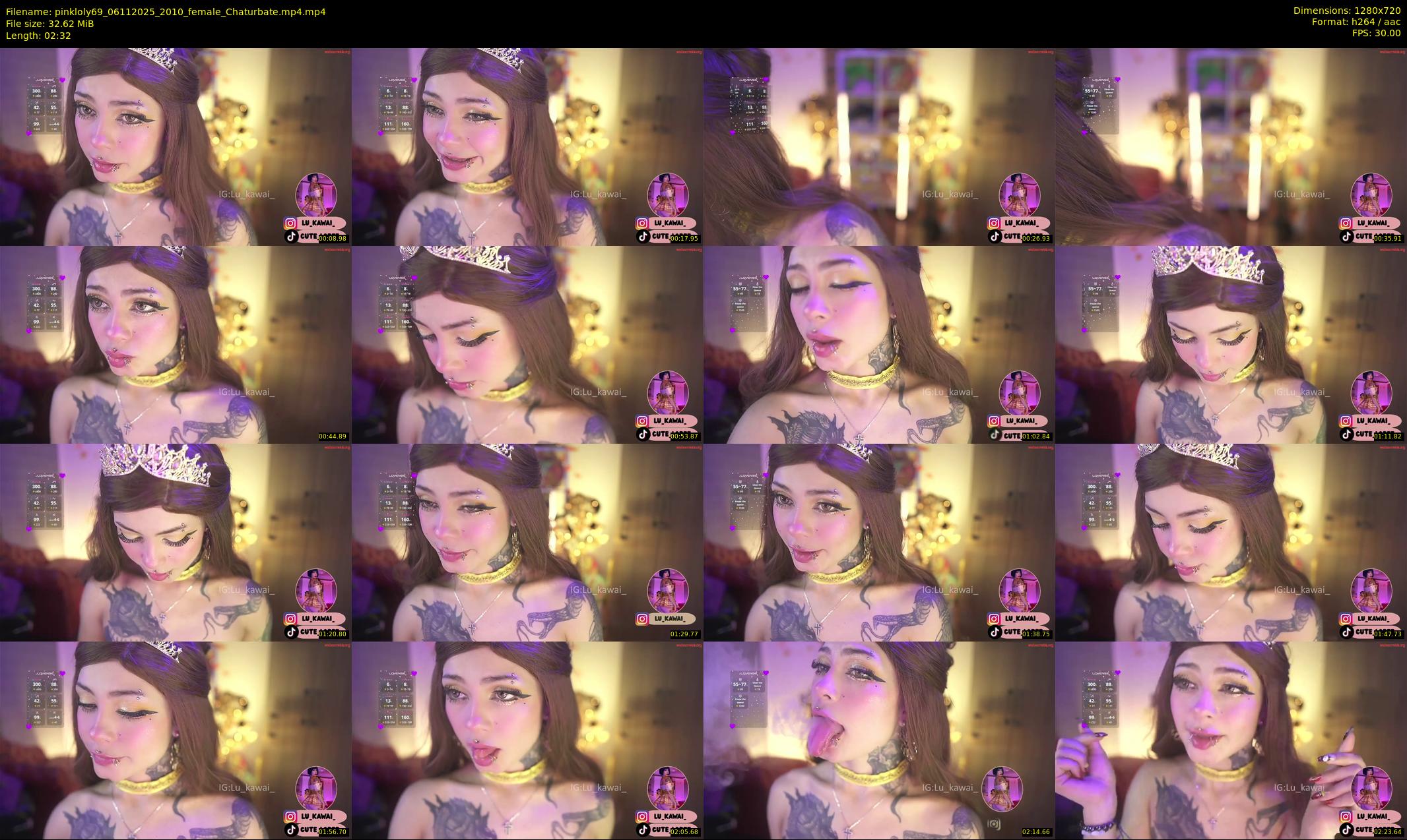 pinkloly69 — 3 minute Chaturbate female cam show recording, 720p, Nov 6, 2025