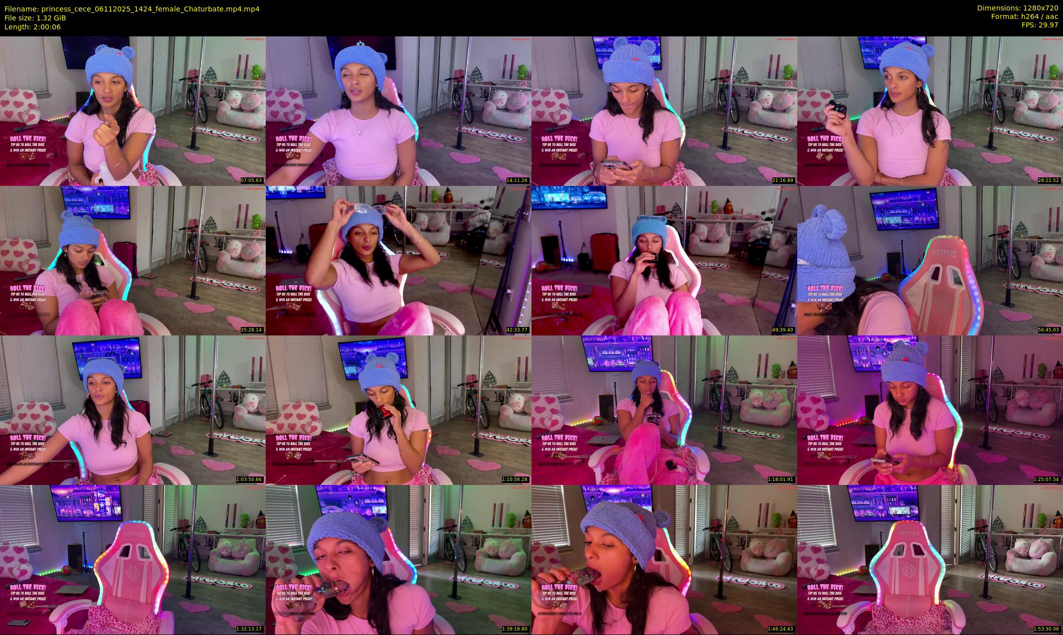 princess_cece — 121 minute Chaturbate female cam show recording, 720p, Nov 6, 2025