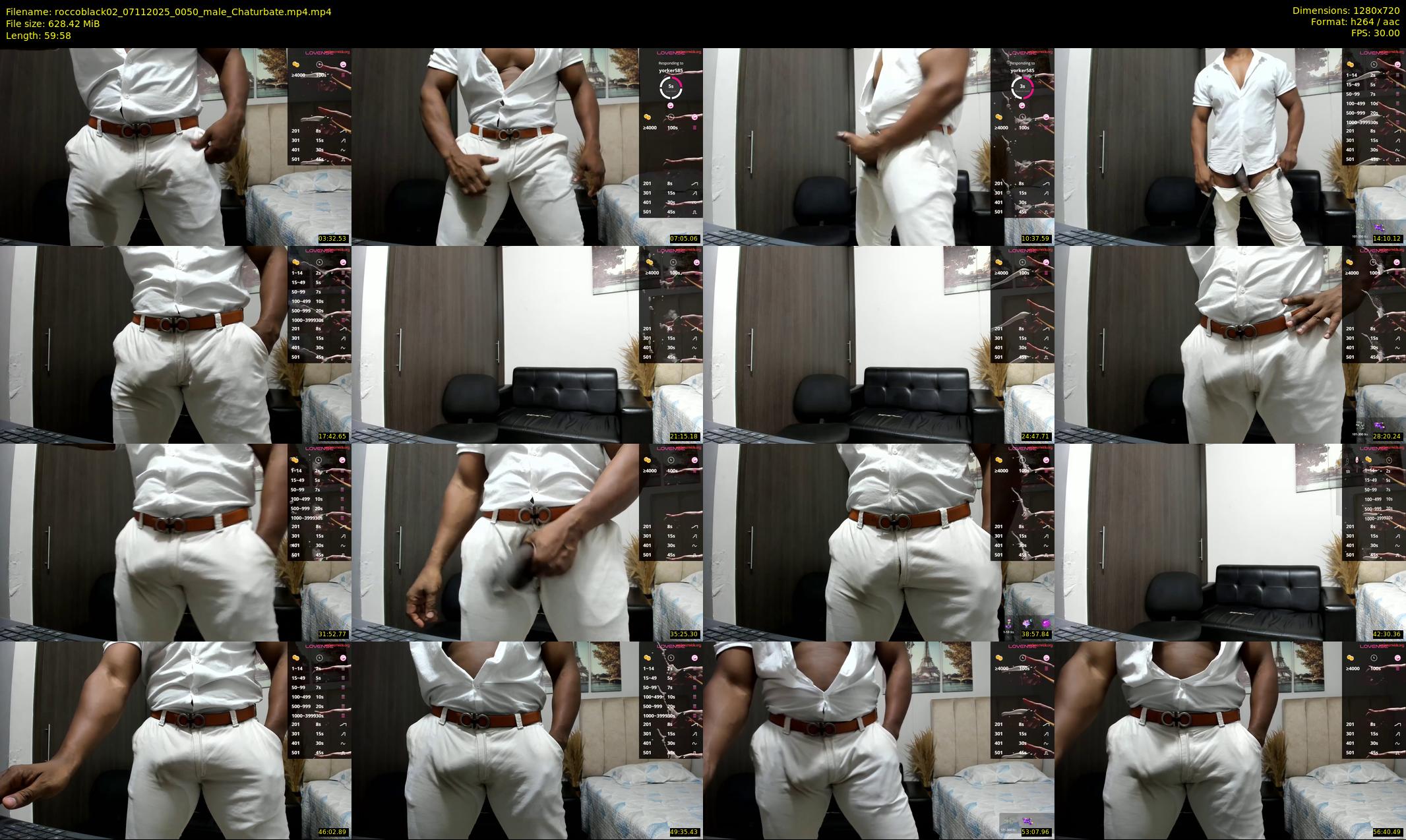 roccoblack02 — 60 minute Chaturbate male cam show recording, 720p, Nov 7, 2025