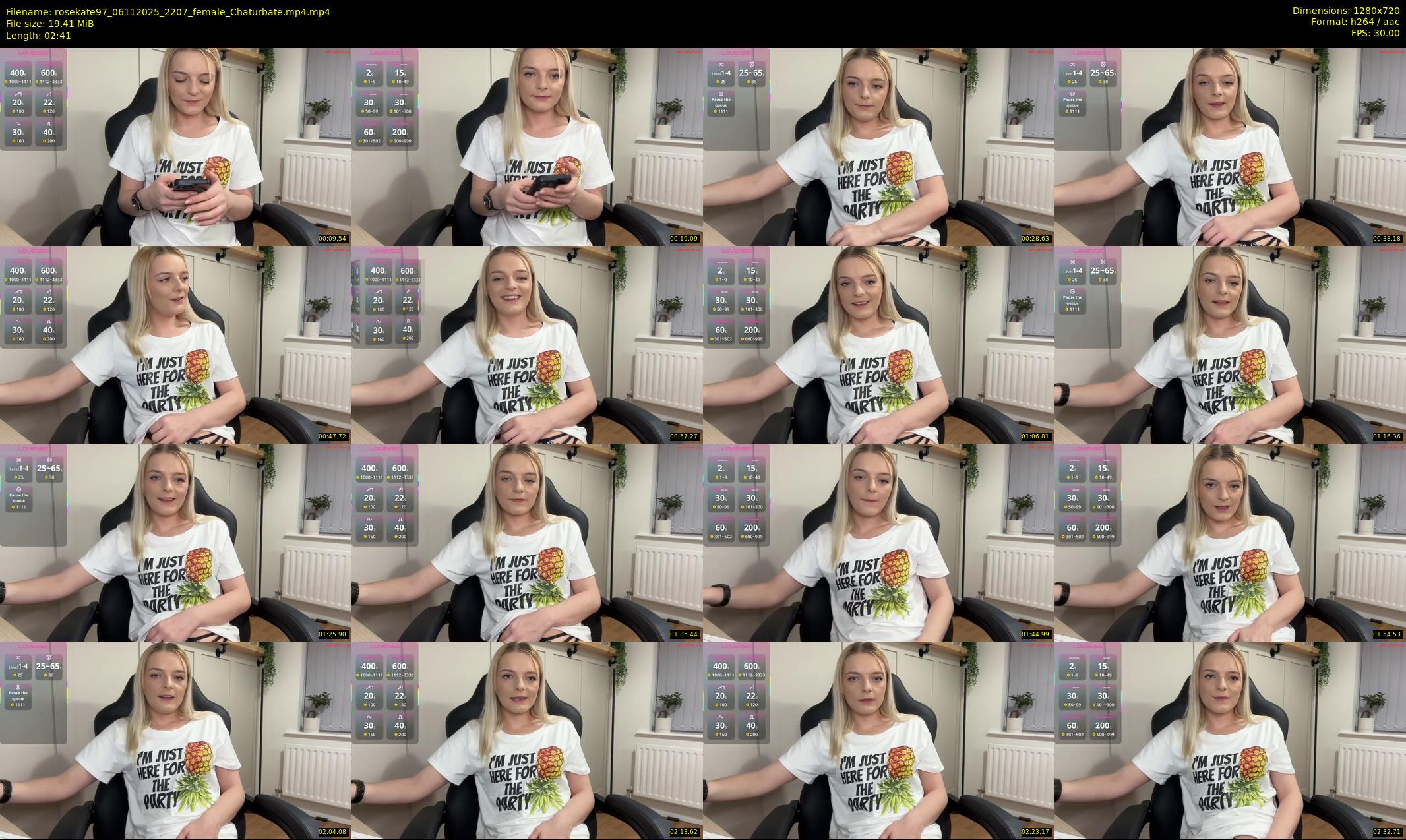 rosekate97 — 3 minute Chaturbate female cam show recording, 720p, Nov 6, 2025