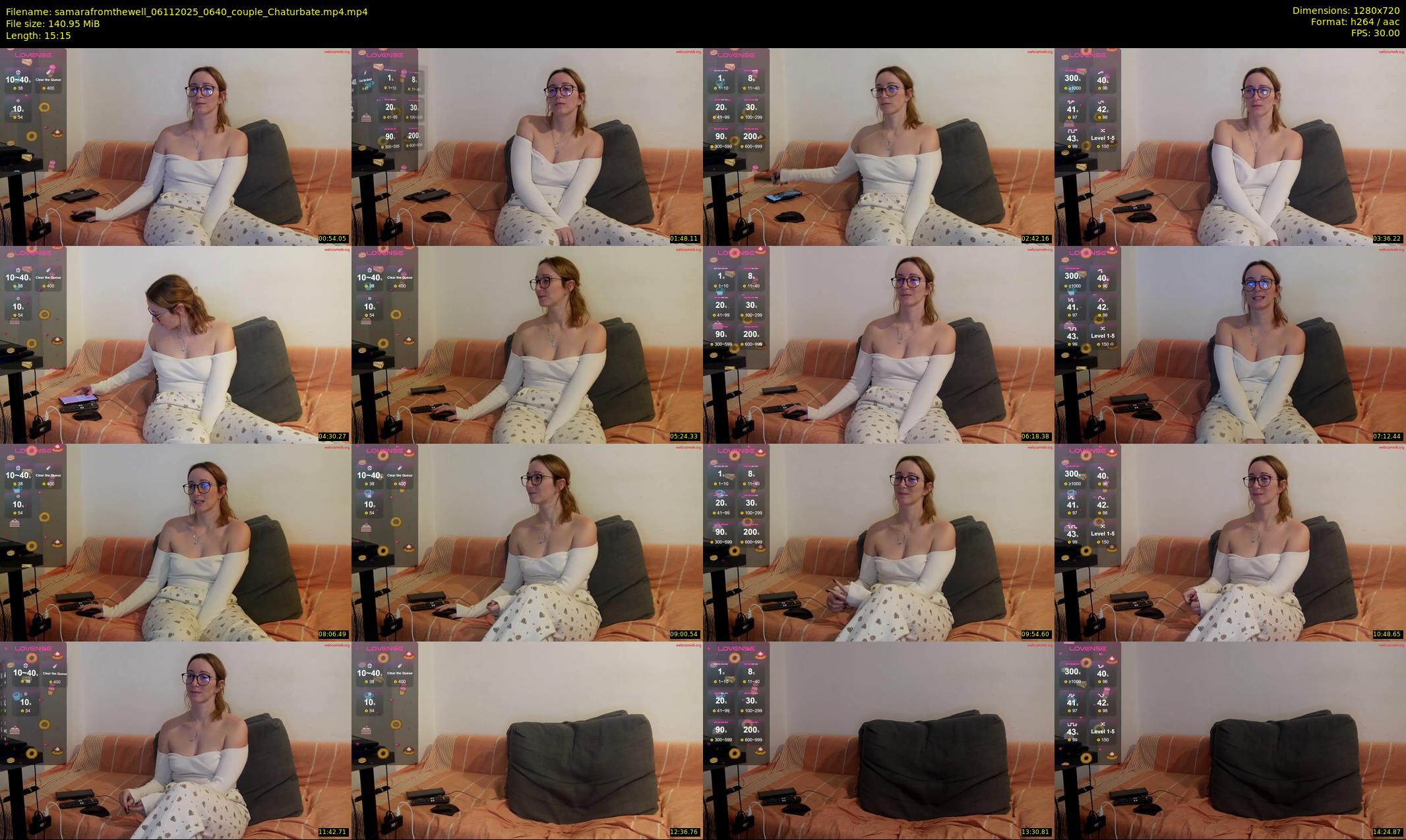 samarafromthewell — 16 minute Chaturbate female cam show recording, 720p, Nov 6, 2025