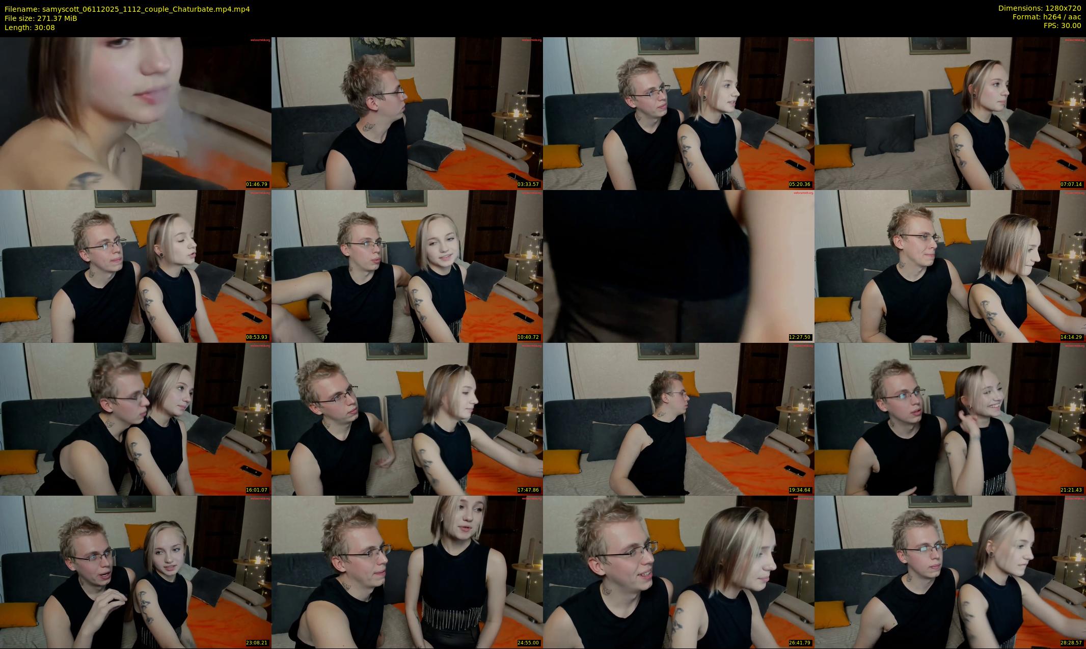 samyscott — 31 minute Chaturbate couple cam show recording, 720p, Nov 6, 2025
