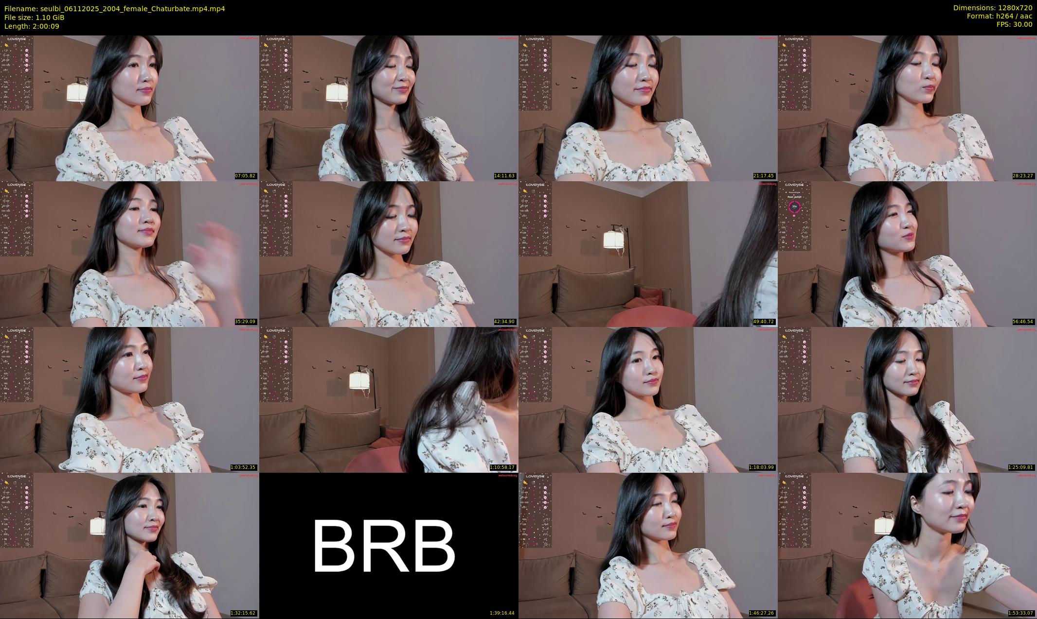 seulbi — 121 minute Chaturbate female cam show recording, 720p, Nov 6, 2025