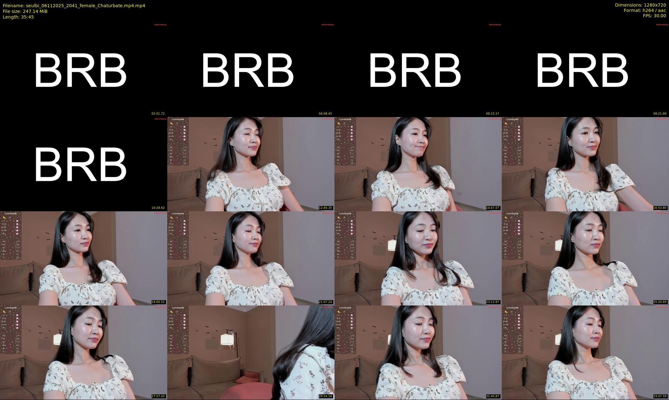 seulbi — 36 minute Chaturbate female cam show recording, 720p, Nov 6, 2025