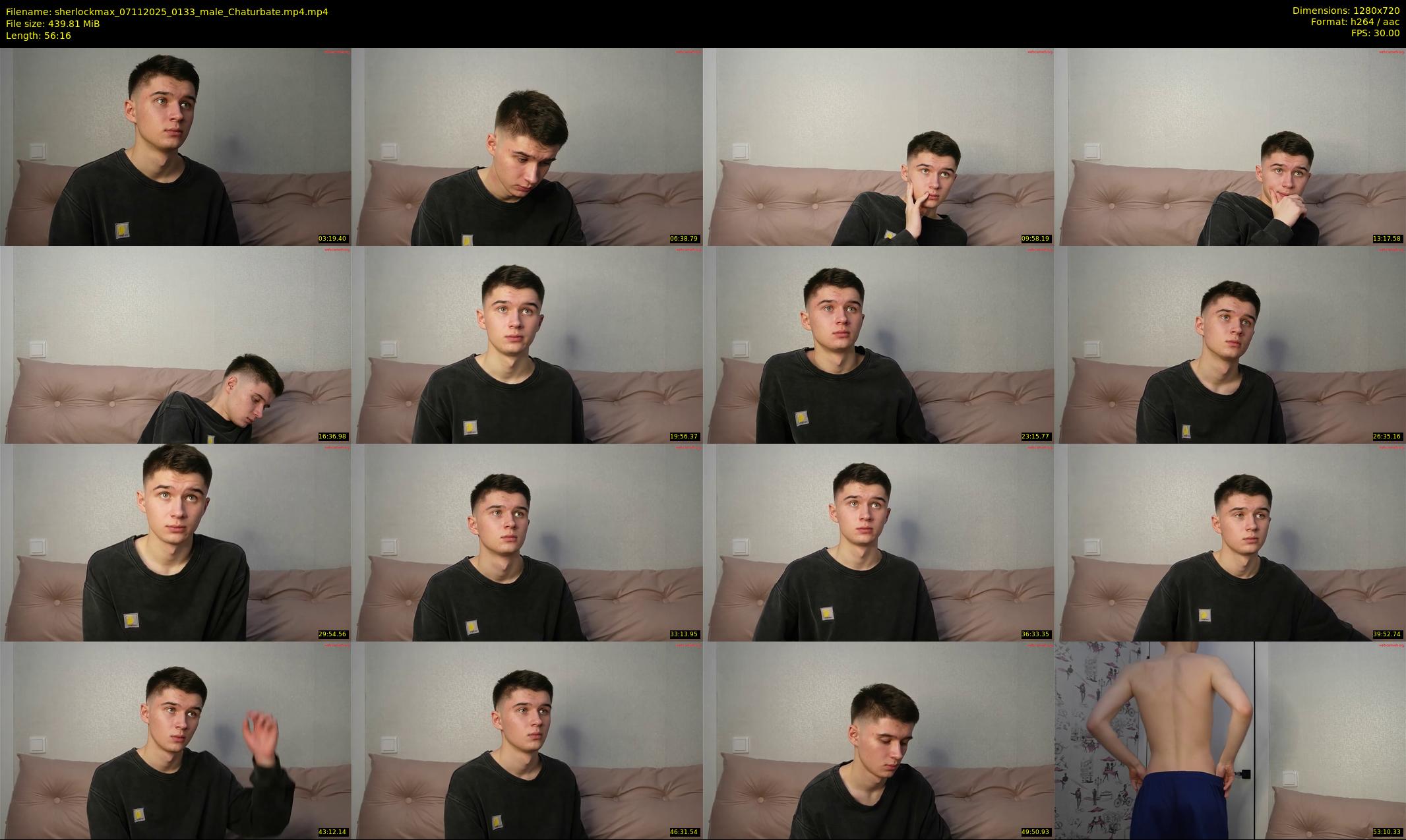 sherlockmax — 57 minute Chaturbate male cam show recording, 720p, Nov 7, 2025