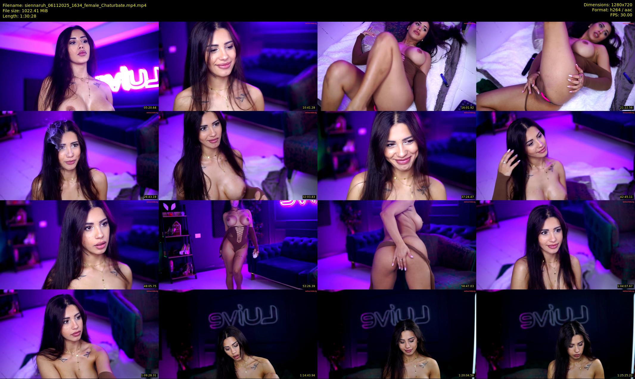 siennaruh — 91 minute Chaturbate female cam show recording, 720p, Nov 6, 2025