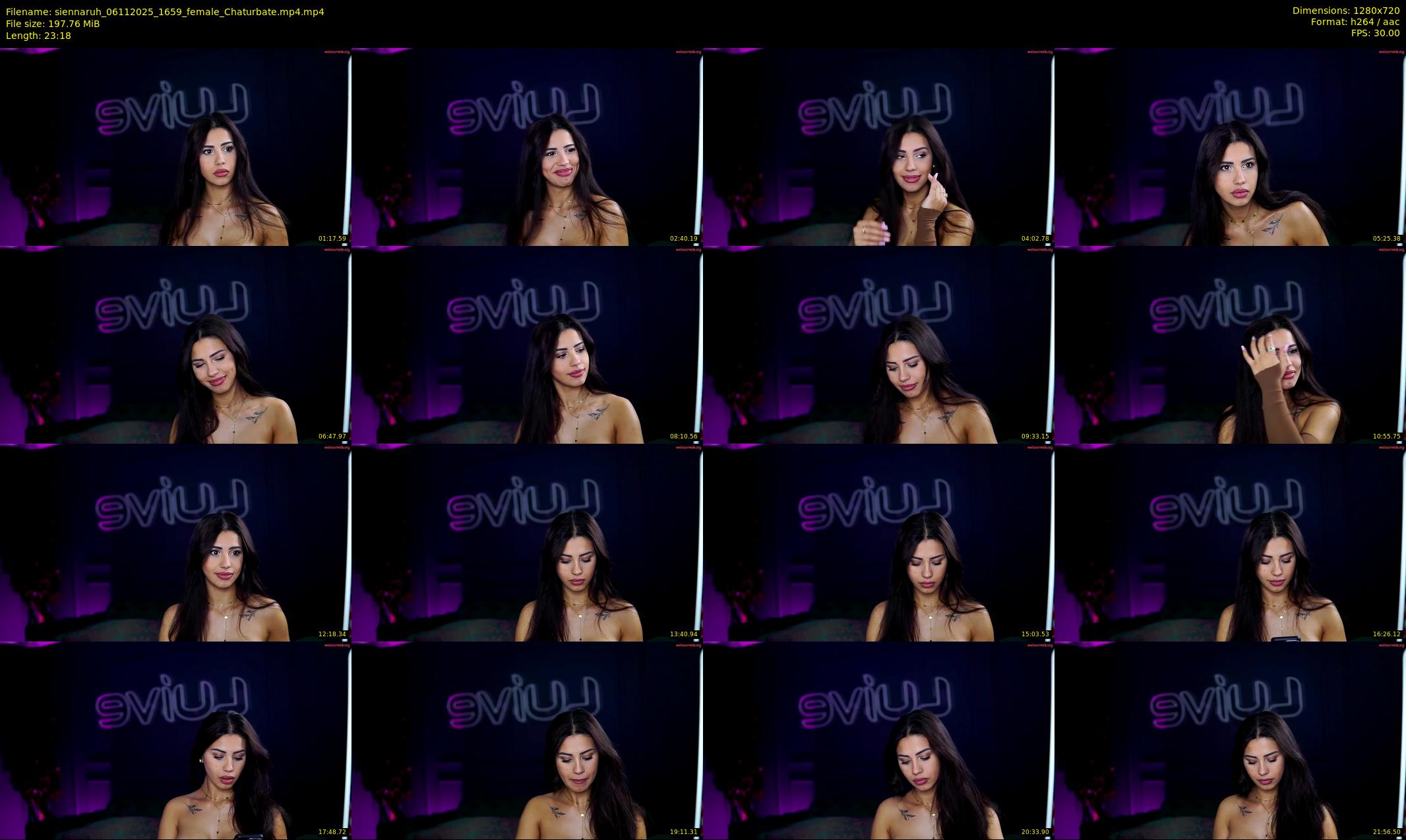 siennaruh — 24 minute Chaturbate female cam show recording, 720p, Nov 6, 2025