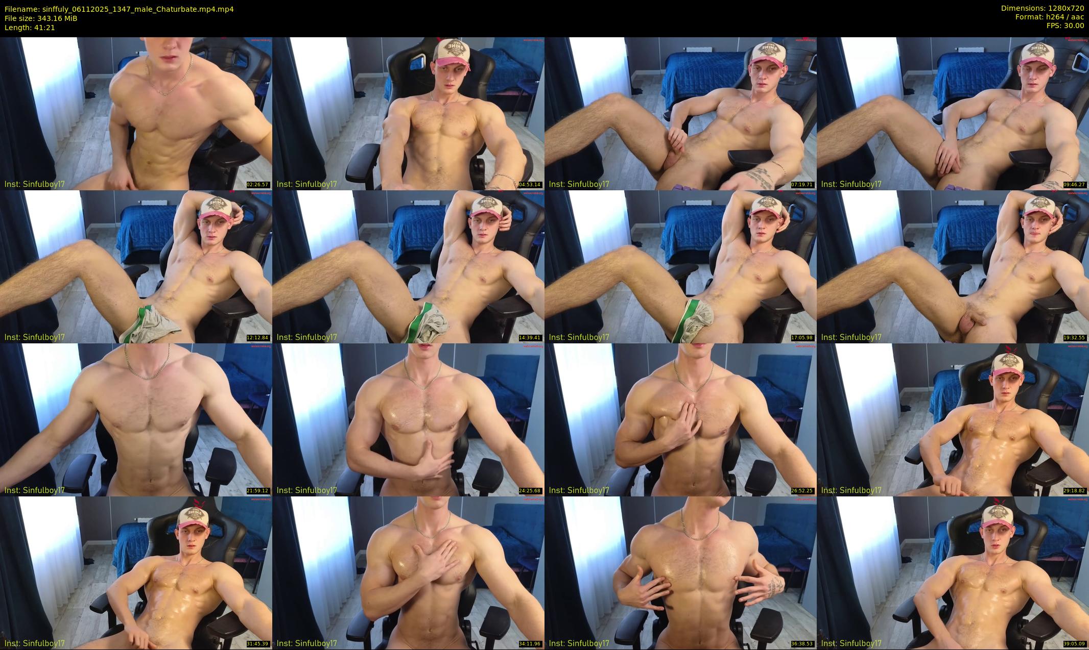 sinffuly — 42 minute Chaturbate male cam show recording, 720p, Nov 6, 2025