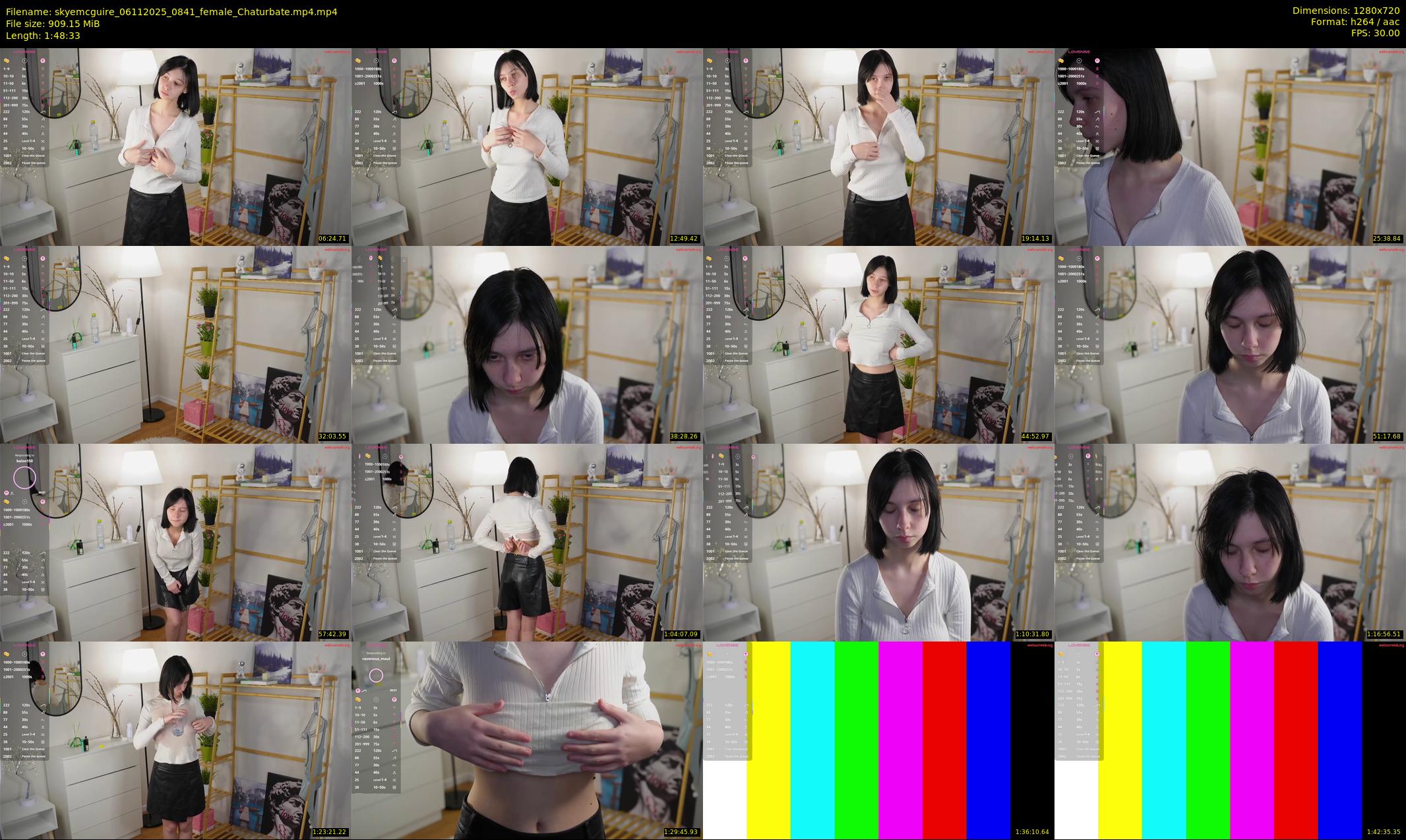skyemcguire — 109 minute Chaturbate female cam show recording, 720p, Nov 6, 2025