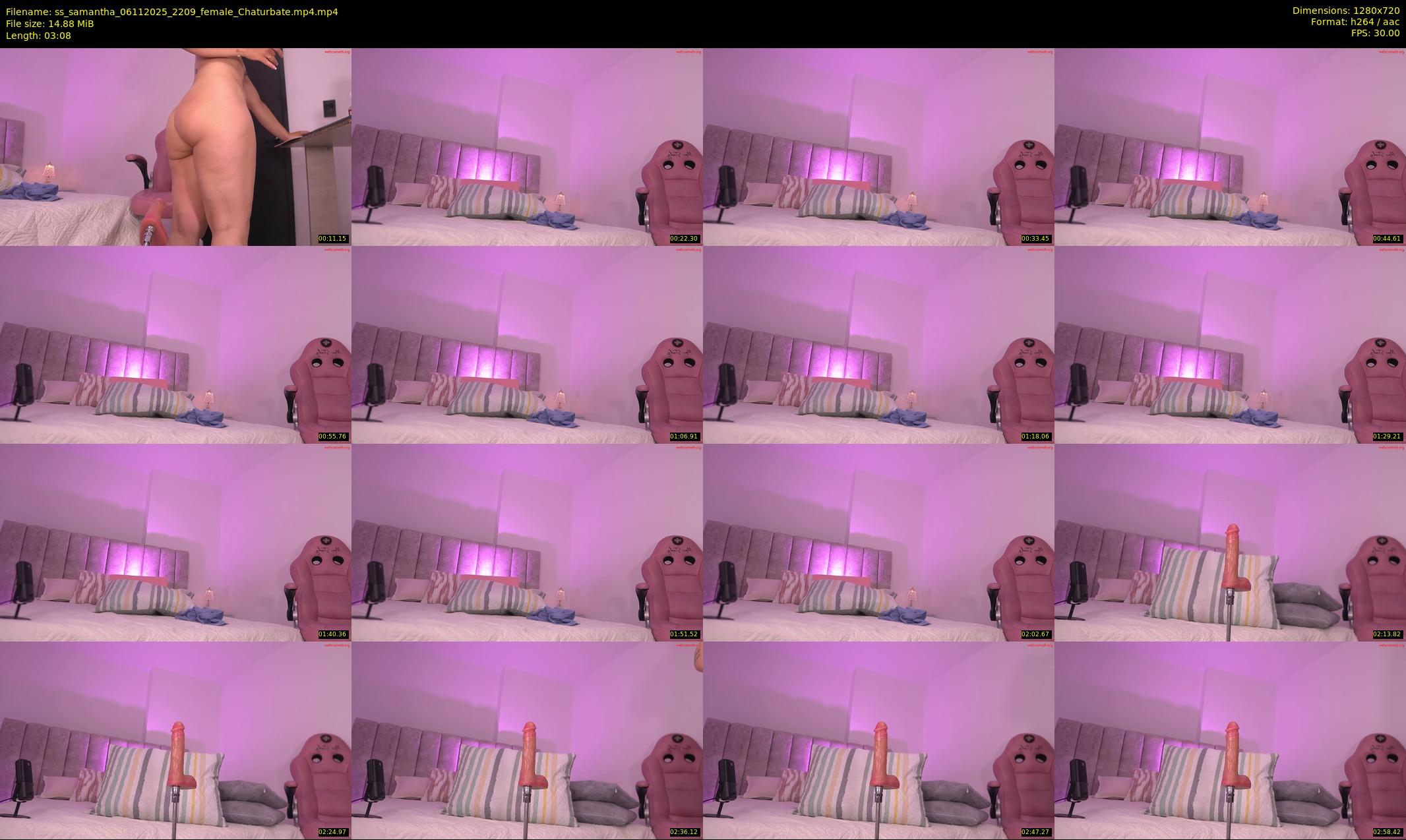 ss_samantha — 4 minute Chaturbate female cam show recording, 720p, Nov 6, 2025