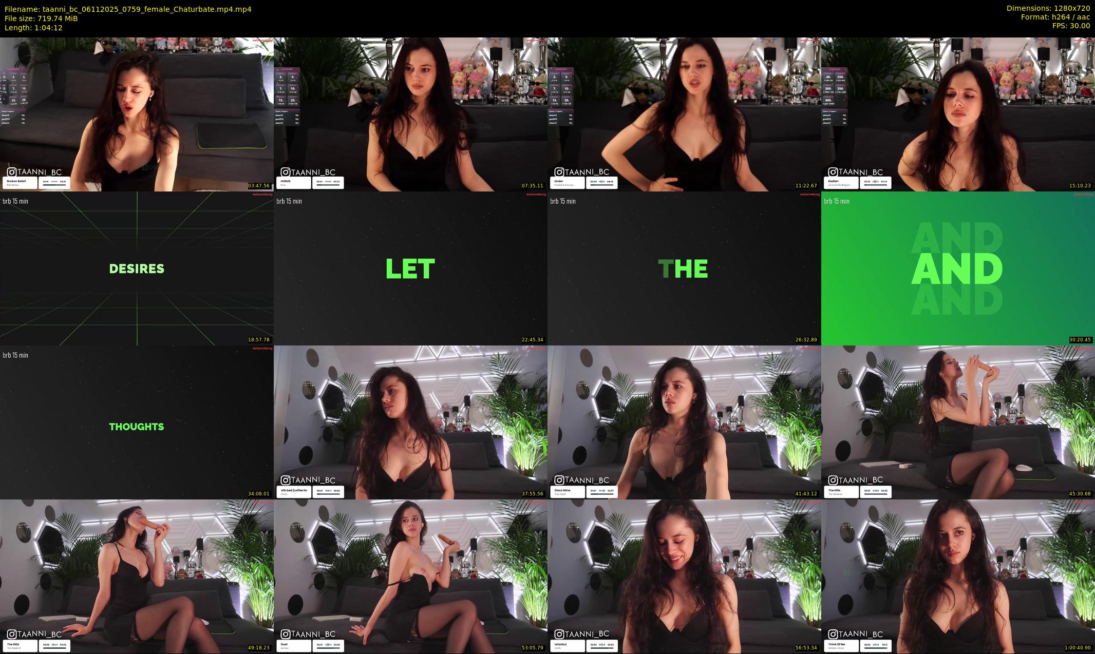 taanni_bc — 65 minute Chaturbate female cam show recording, 720p, Nov 6, 2025
