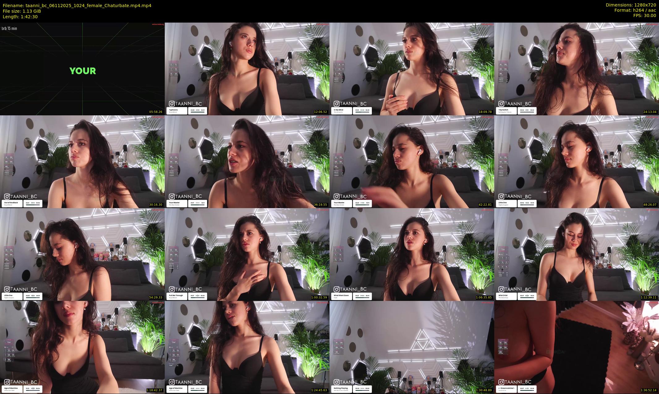 taanni_bc — 103 minute Chaturbate female cam show recording, 720p, Nov 6, 2025