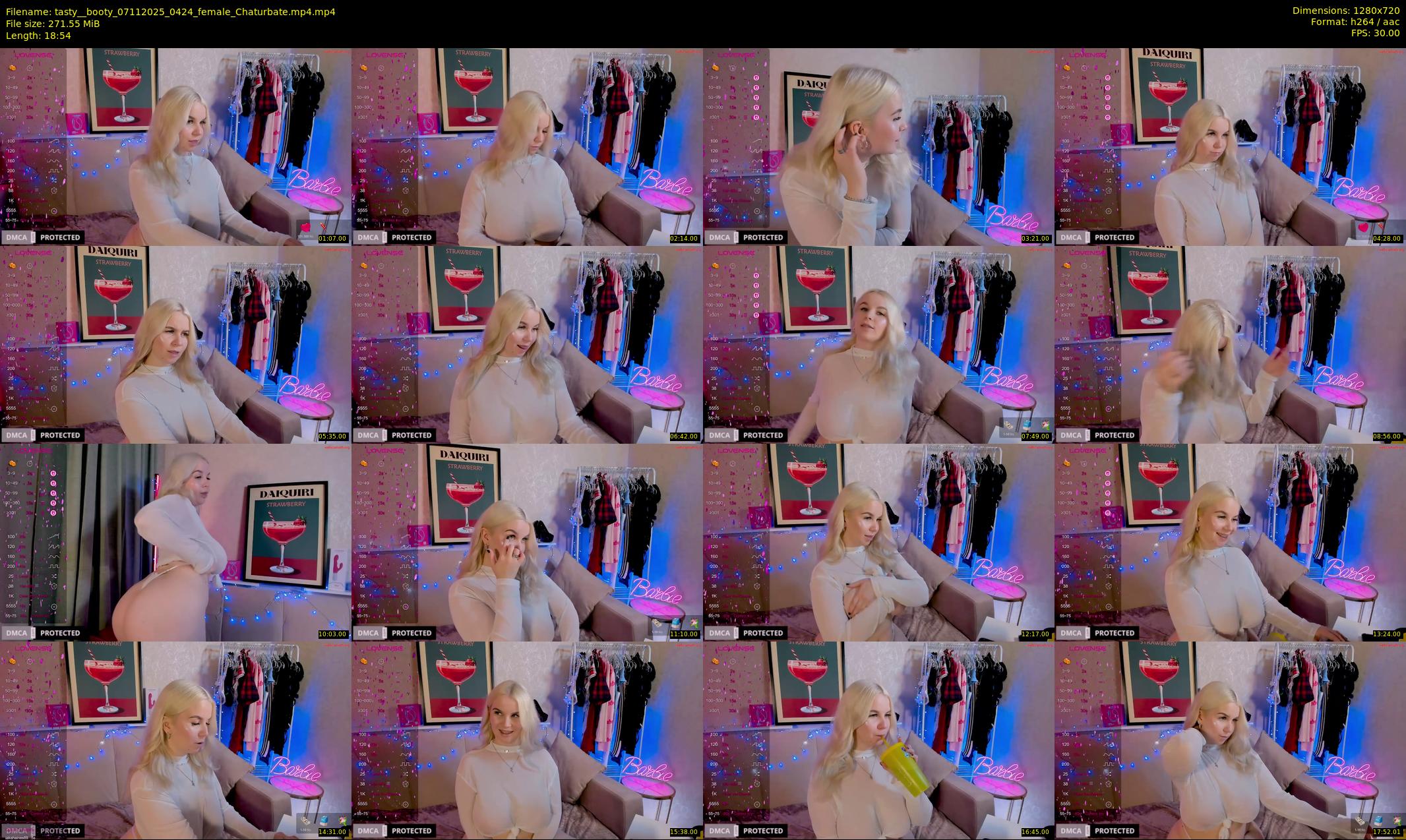 tasty__booty — 19 minute Chaturbate female cam show recording, 720p, Nov 7, 2025